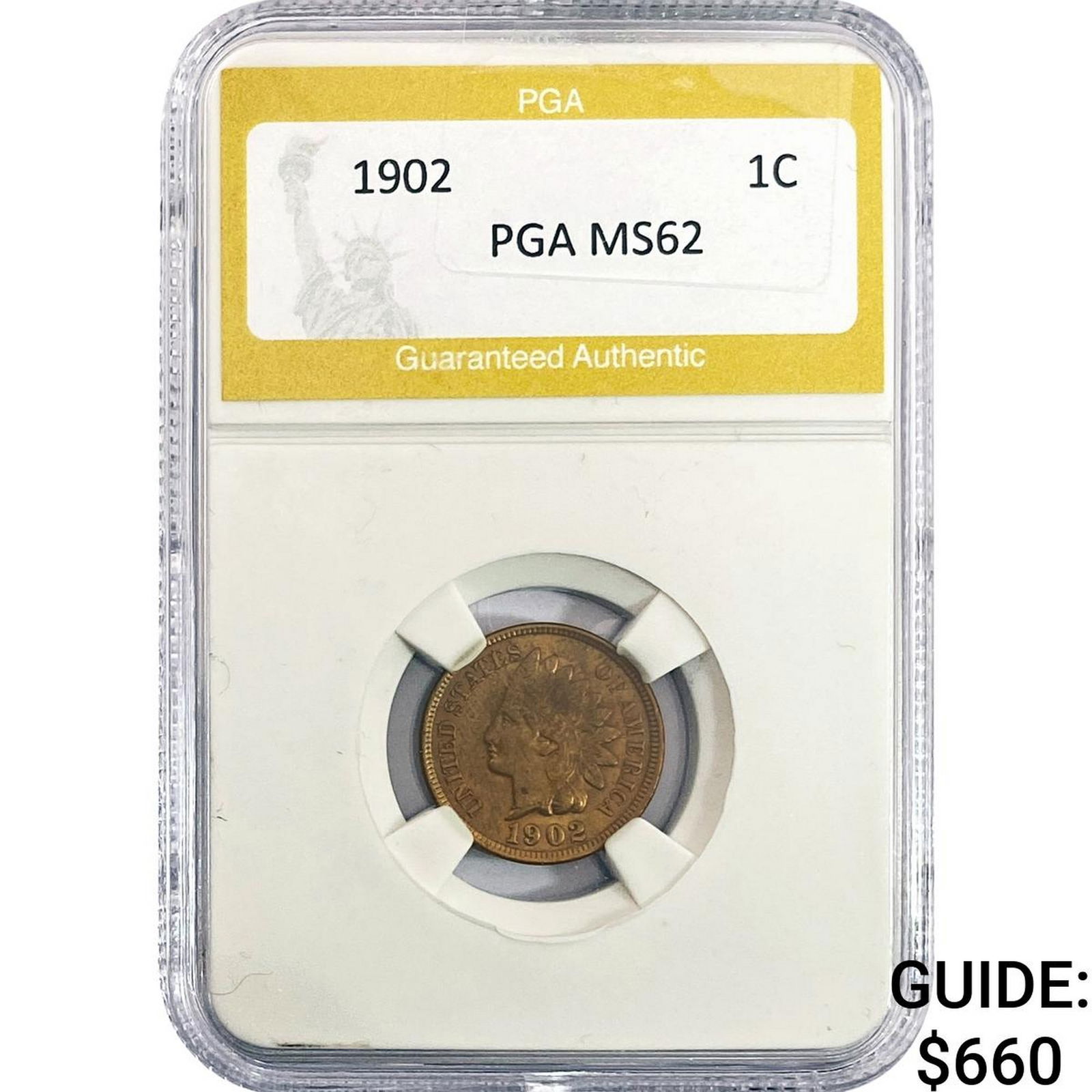 1902 Indian Head Cent PGA MS62 (1 of 2)