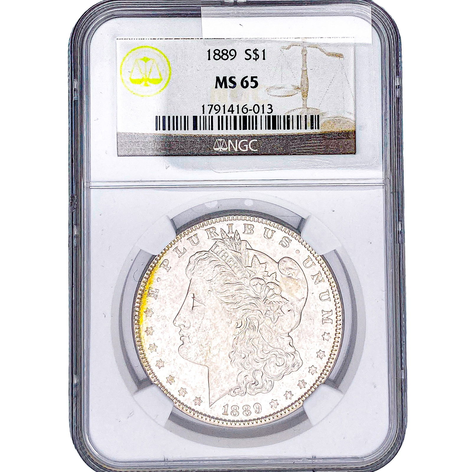 1889 Morgan Silver Dollar NGC MS65 (1 of 2)