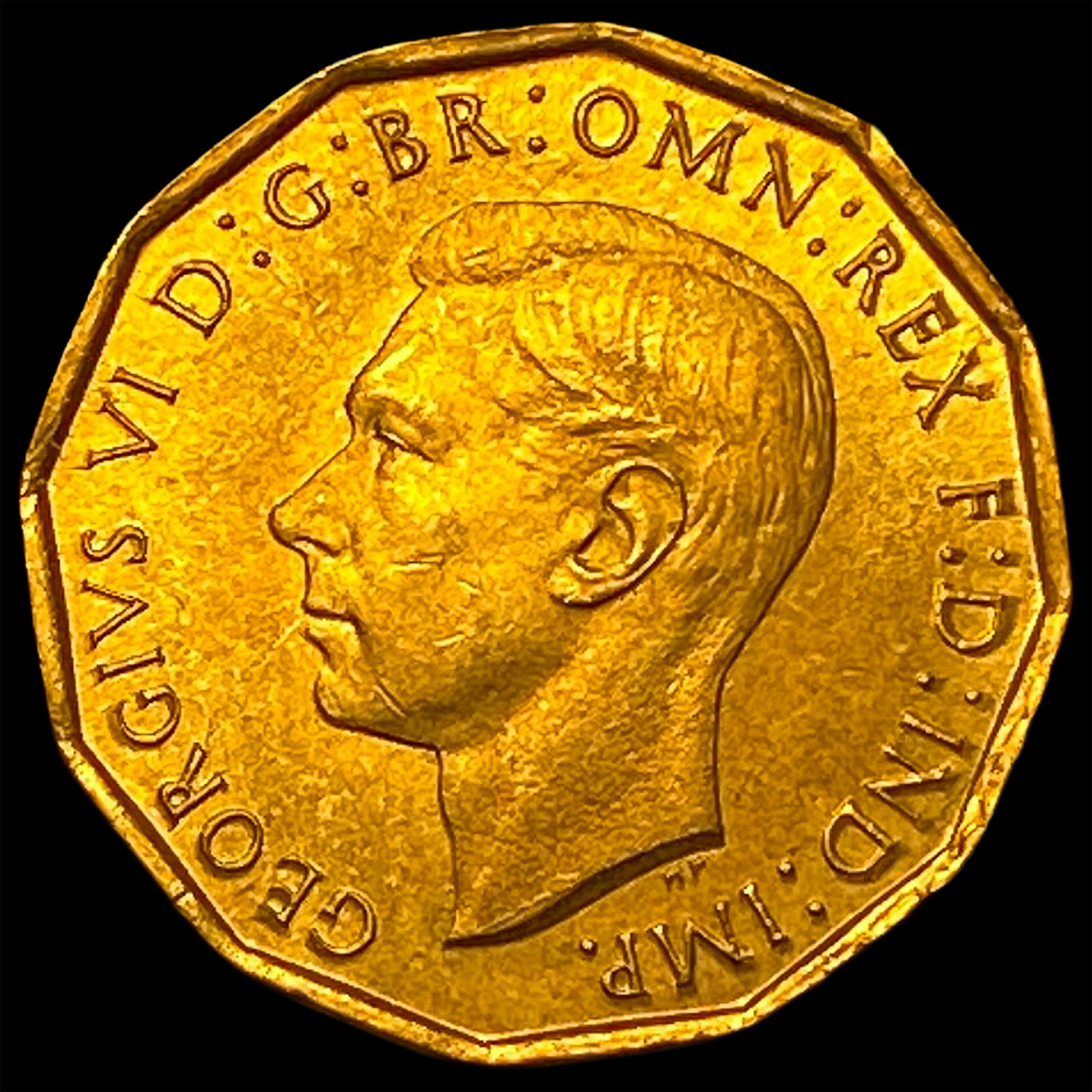 1942 Great Britain George VI Nickel 3 Pence UNCIRCULATED: 1942 Great Britain George VI Nickel 3 Pence UNCIRCULATED