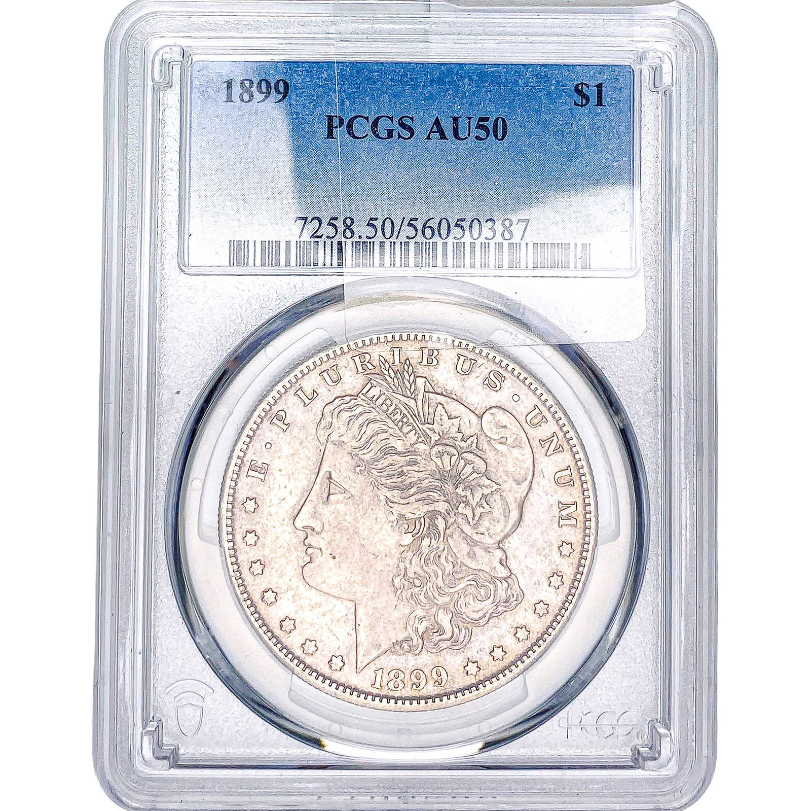 1899 Morgan Silver Dollar PCGS AU50: 1899 Morgan Silver Dollar PCGS AU50