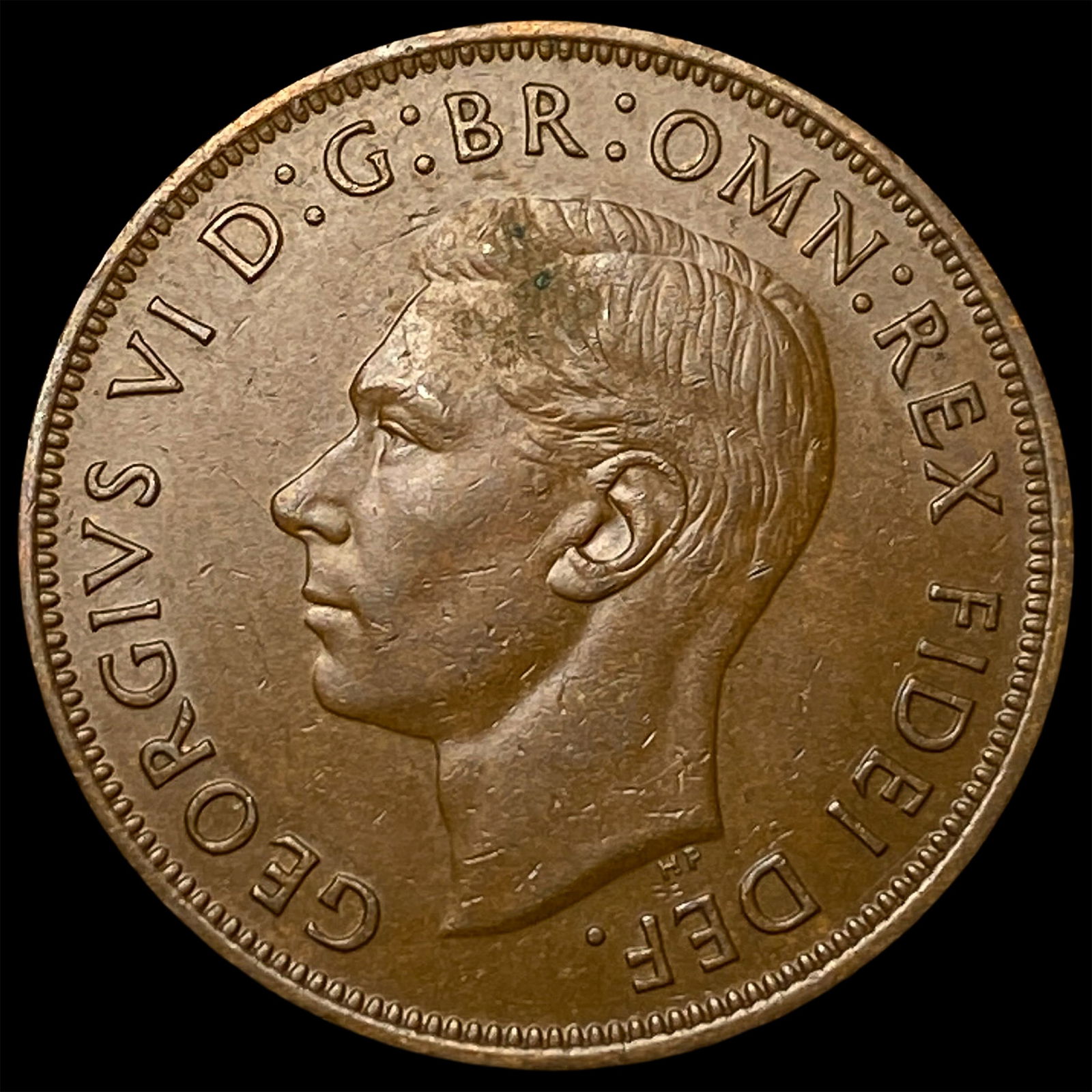 1950 Great Britain George VI Copper Penny GEM BU: 1950 Great Britain George VI Copper Penny GEM BU