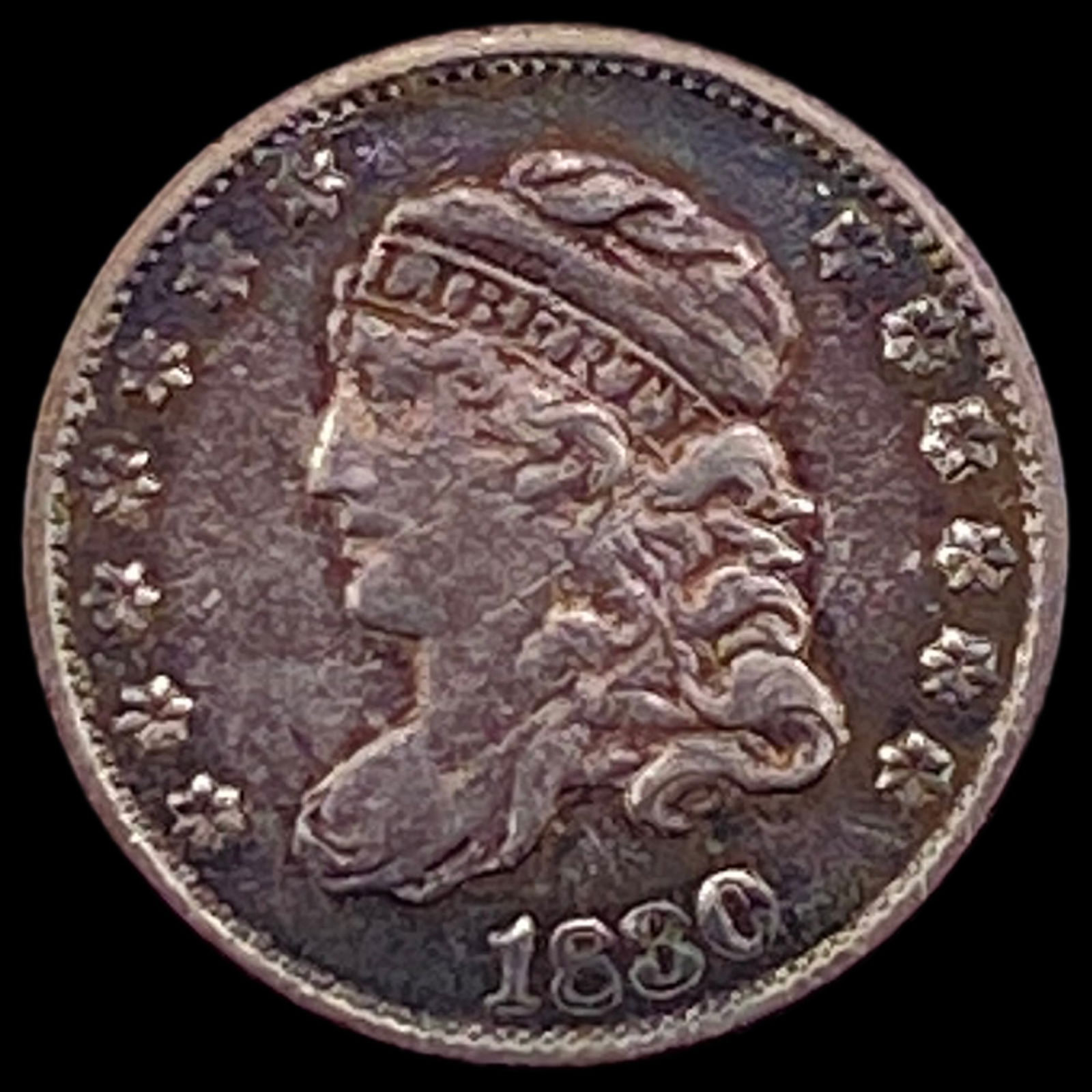1880 Capped Bust Half Dime NEARLY UNCIRCULATED: 1880 Capped Bust Half Dime NEARLY UNCIRCULATED