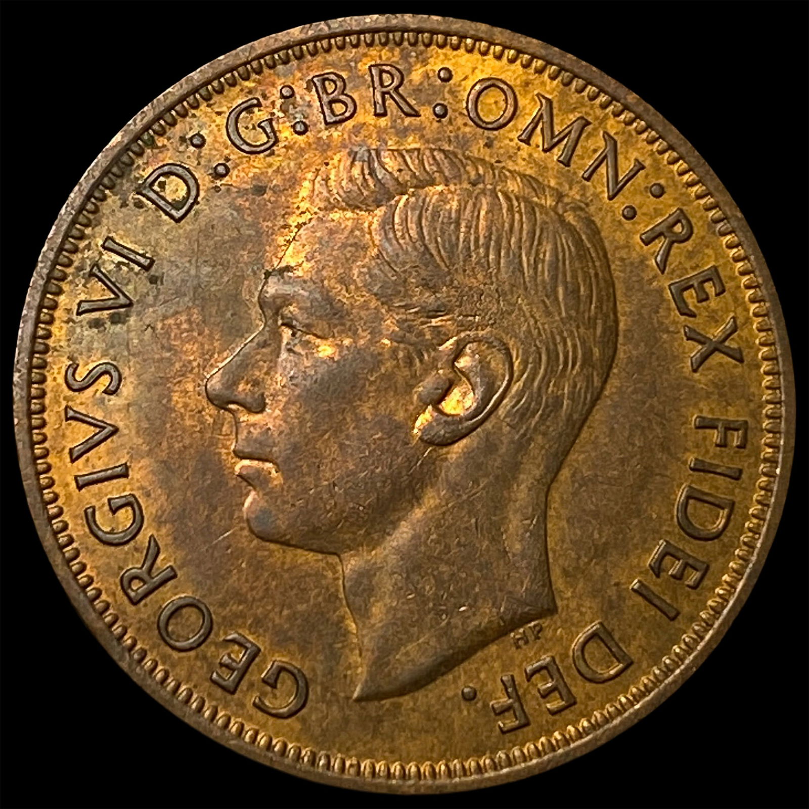 1949 Great Britain George VI Copper Penny HIGH GRADE: 1949 Great Britain George VI Copper Penny HIGH GRADE