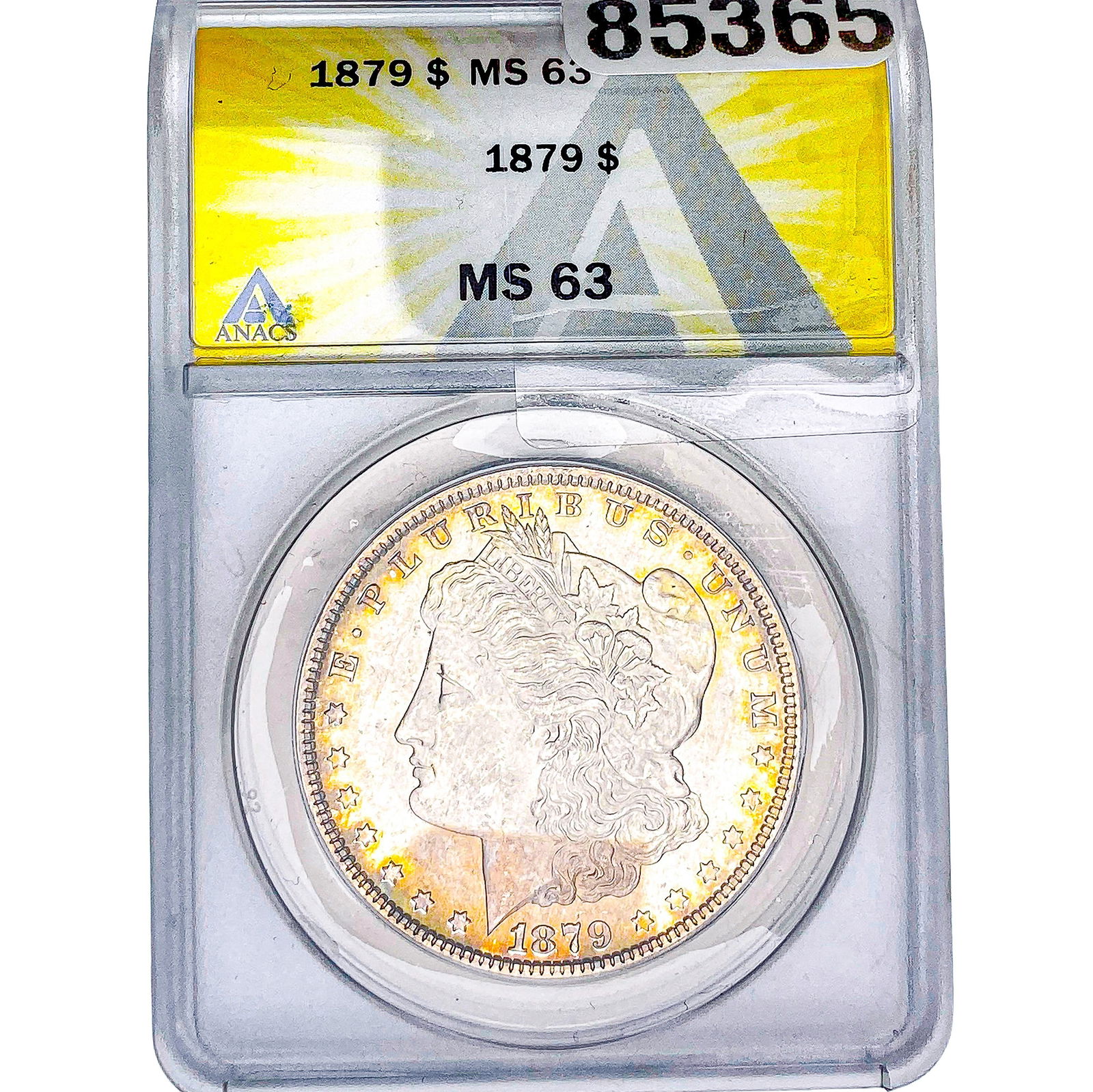 1879 Morgan Silver Dollar ANACS MS63: 1879 Morgan Silver Dollar ANACS MS63