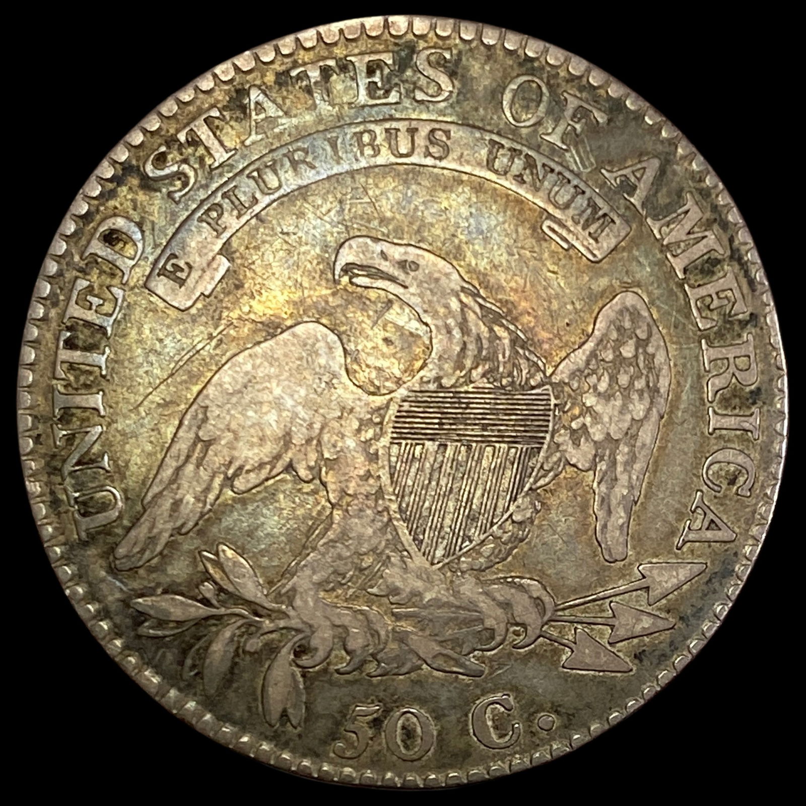 1817 Capped Bust Half Dollar LIGHTLY CIRCULATED - 2