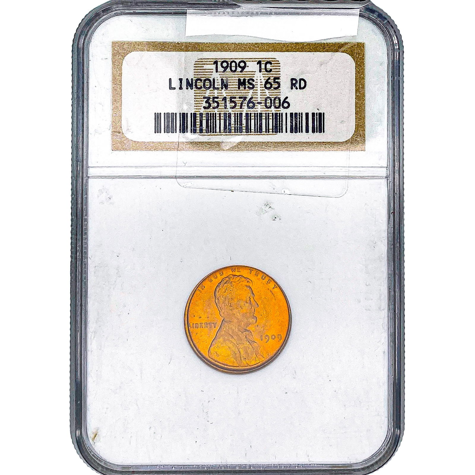 1909 Wheat Cent NGC MS65 RD: 1909 Wheat Cent NGC MS65 RD