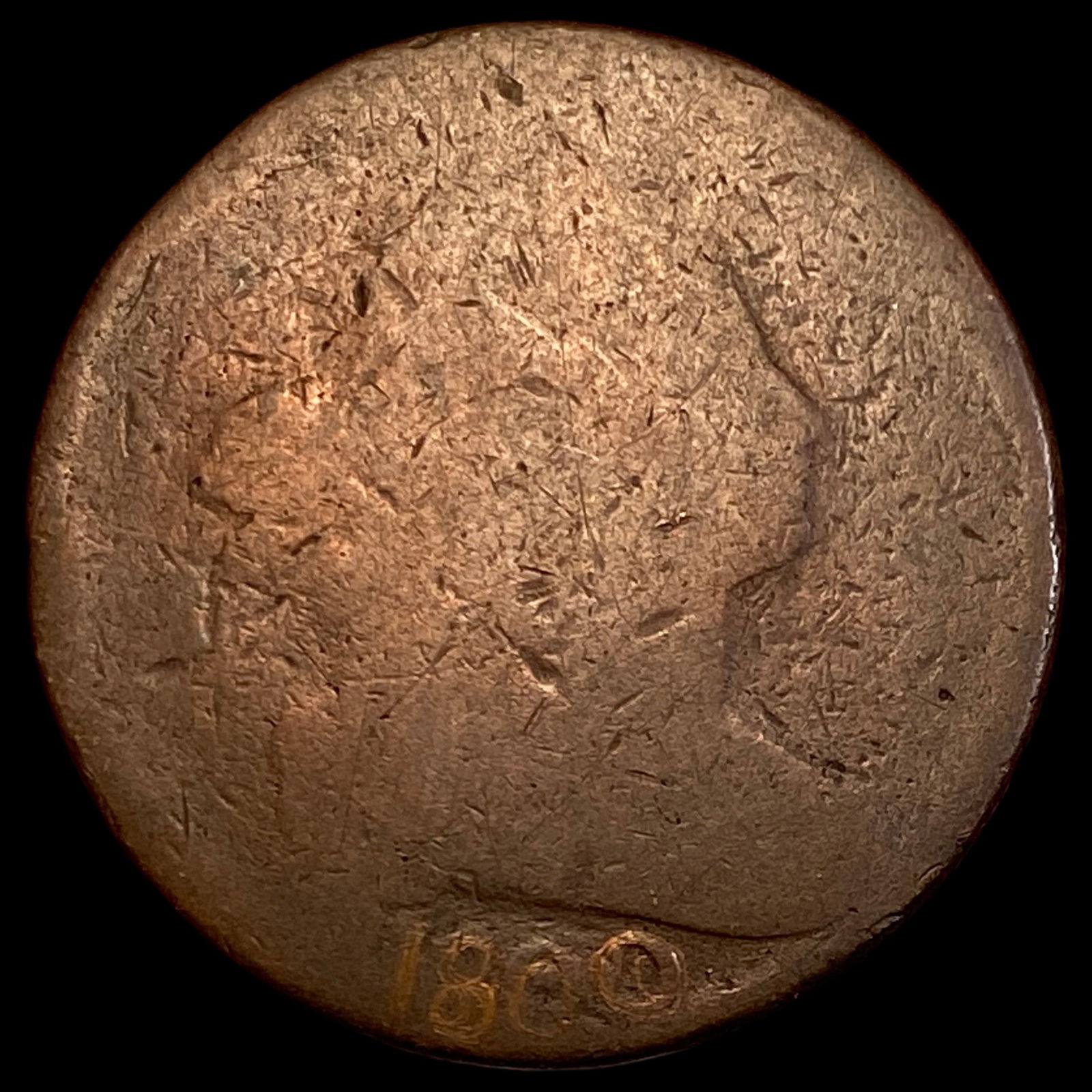 1800 Draped Bust Large Cent NICELY CIRCULATED: 1800 Draped Bust Large Cent NICELY CIRCULATED