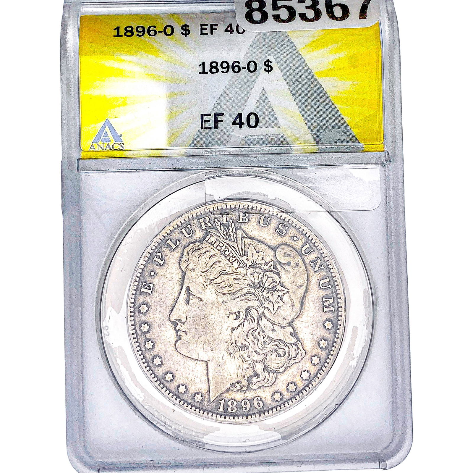 1896-O Morgan Silver Dollar ANACS EF40: 1896-O Morgan Silver Dollar ANACS EF40