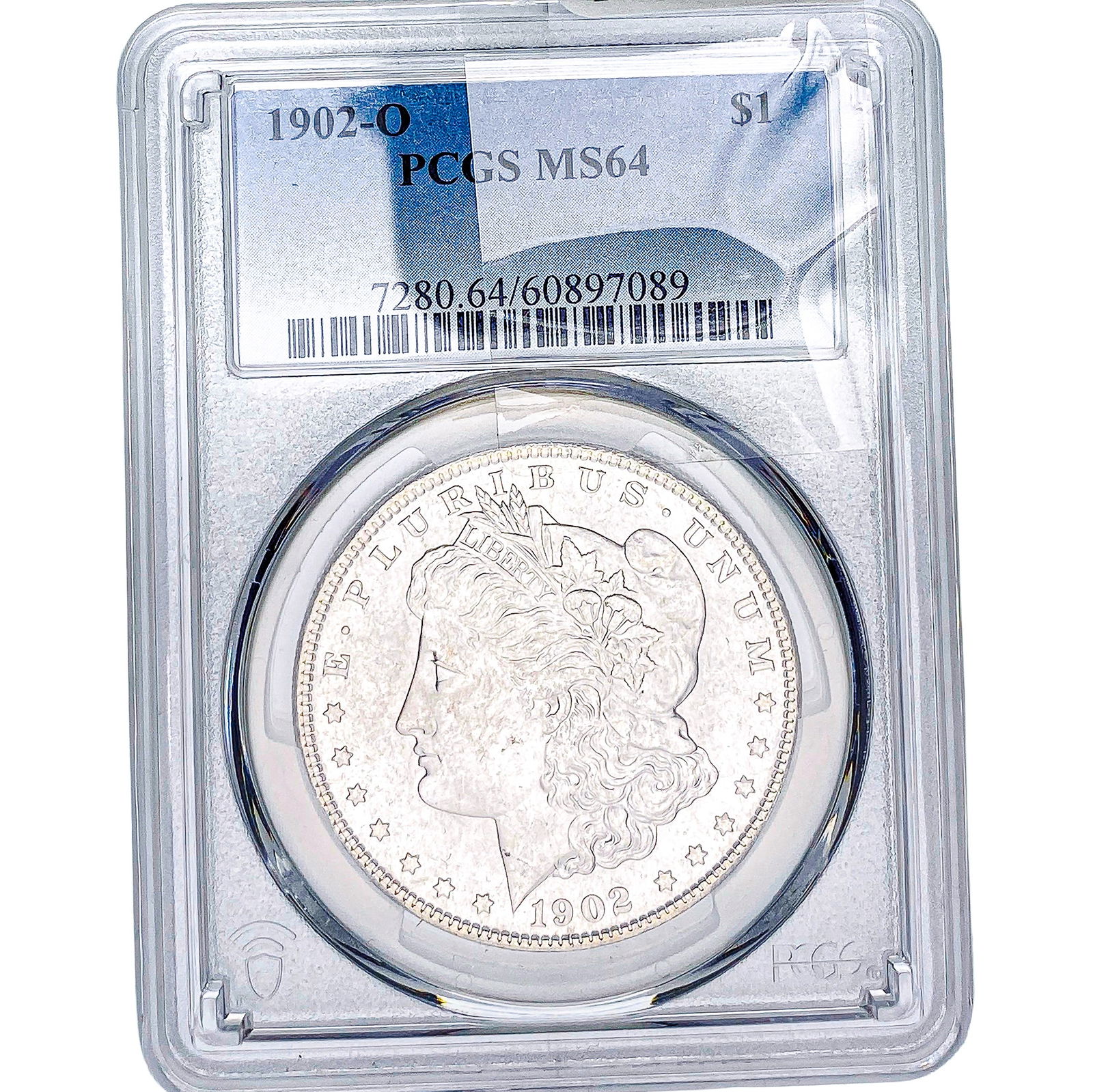 1902-O Morgan Silver Dollar PCGS MS64: 1902-O Morgan Silver Dollar PCGS MS64