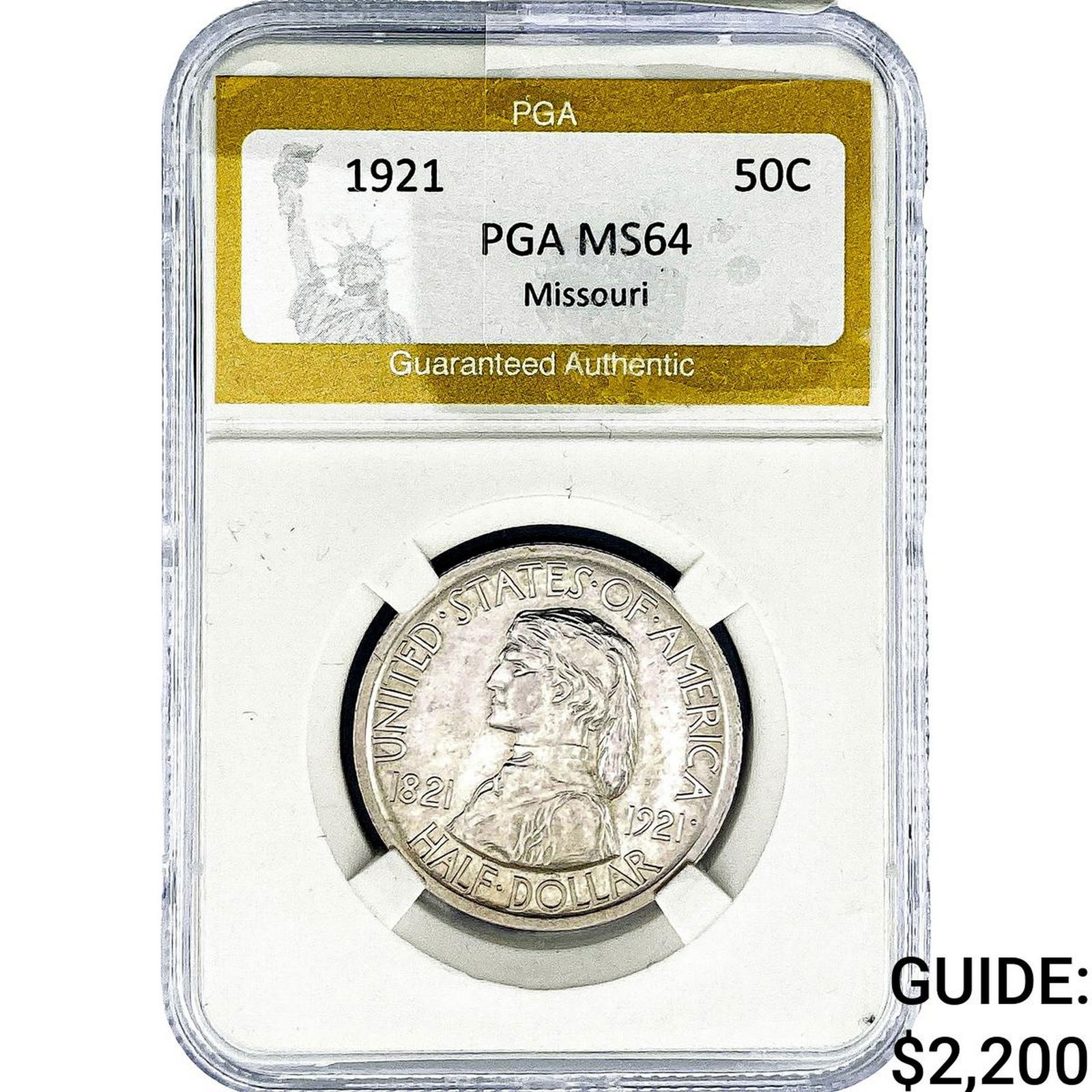 1921 Missouri Half Dollar PGA MS64 (1 of 2)