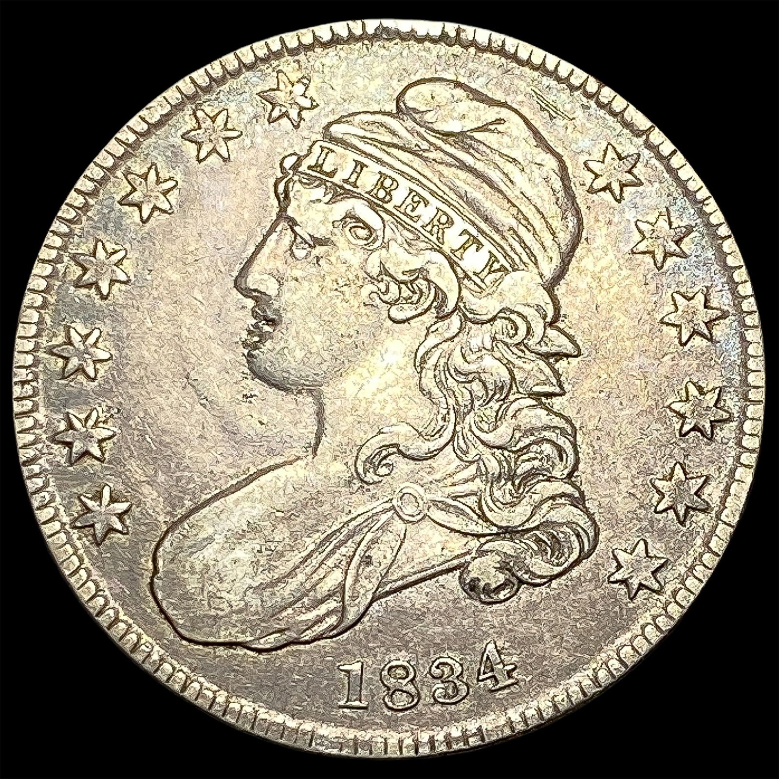 1834 Capped Bust Half Dollar NEARLY UNCIRCULATED (1 of 2)