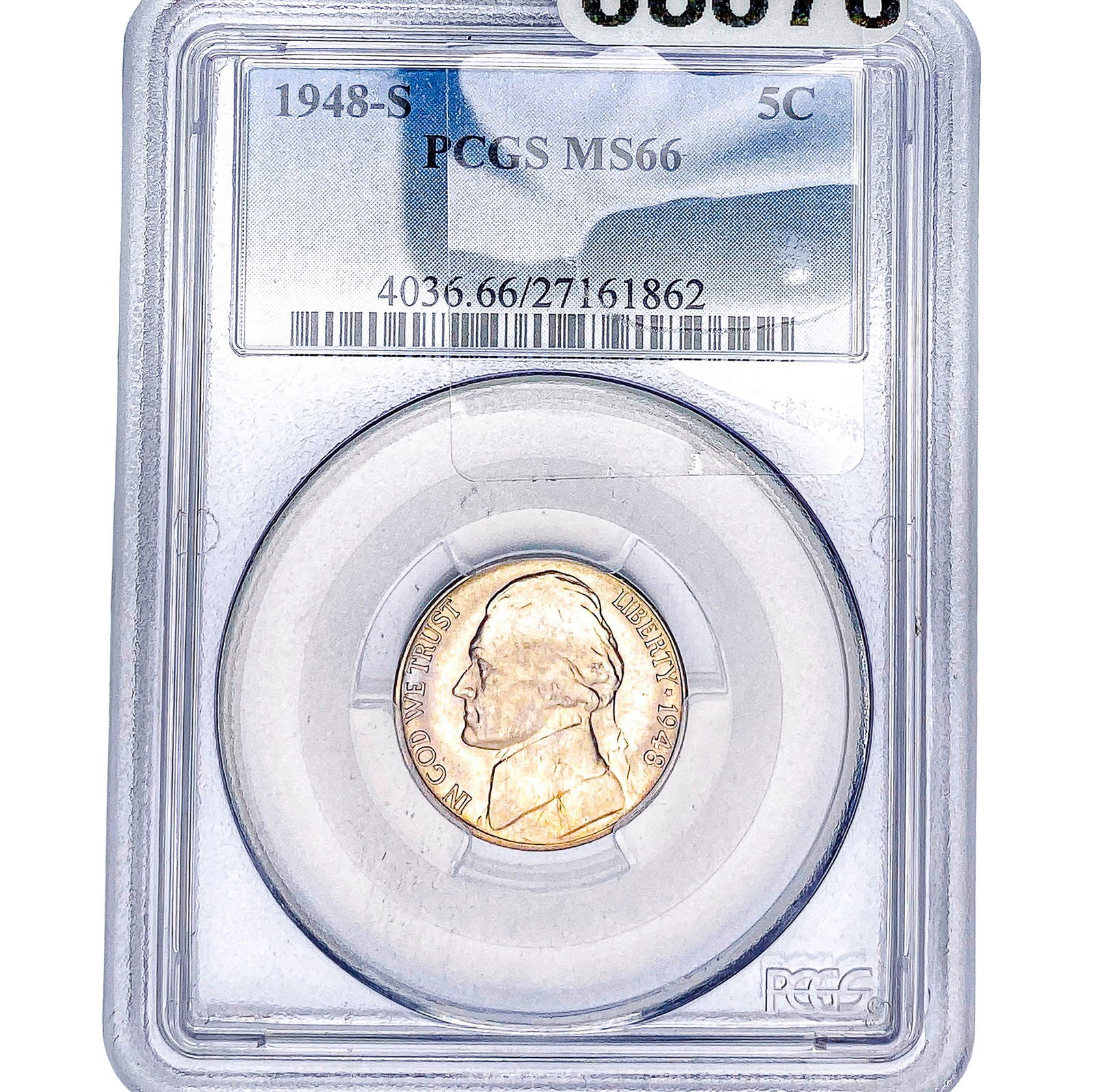 1948-S Jefferson Nickel PCGS MS66: 1948-S Jefferson Nickel PCGS MS66