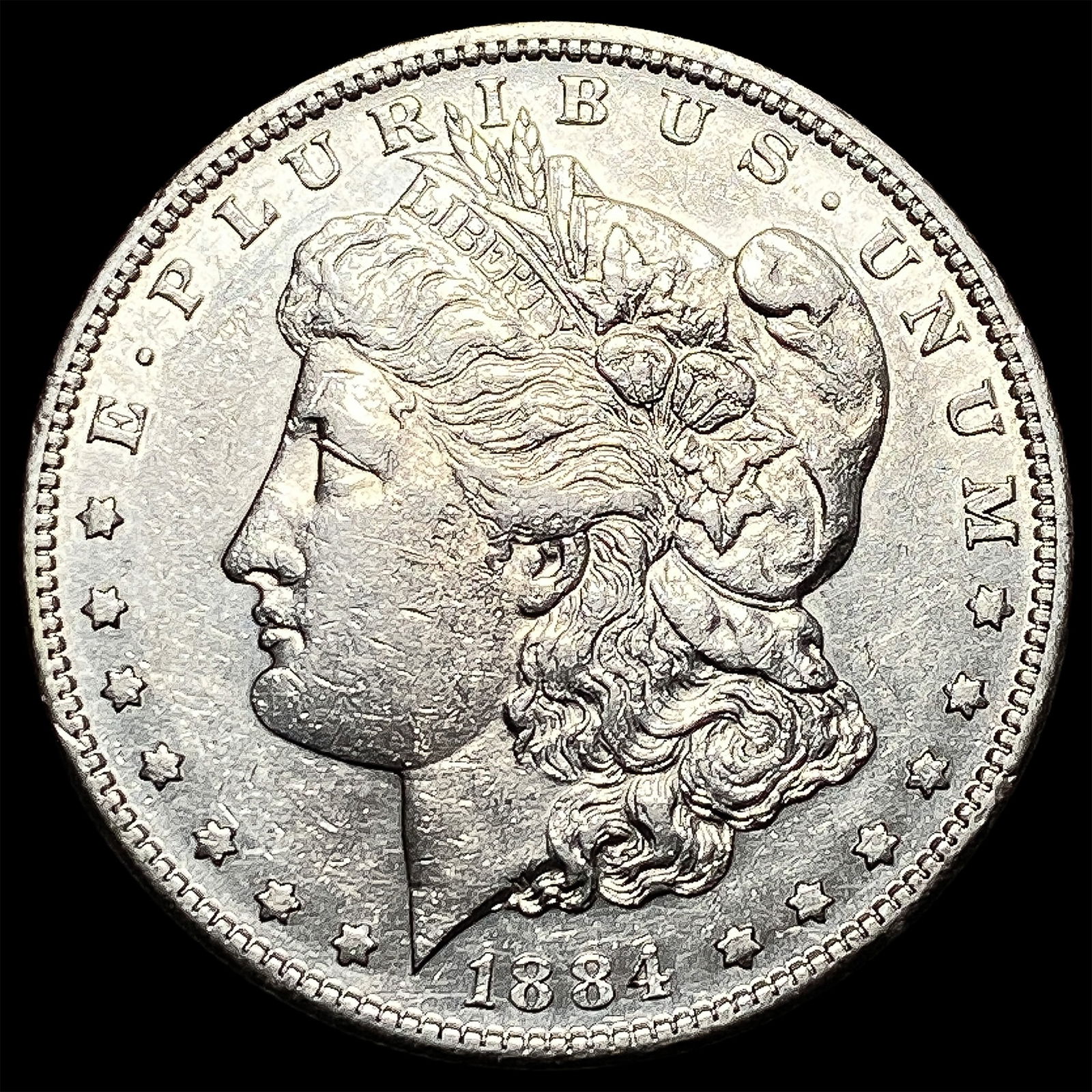 1884-S Silver Morgan Dollar CLOSELY UNCIRCULATED: 1884-S Silver Morgan Dollar CLOSELY UNCIRCULATED