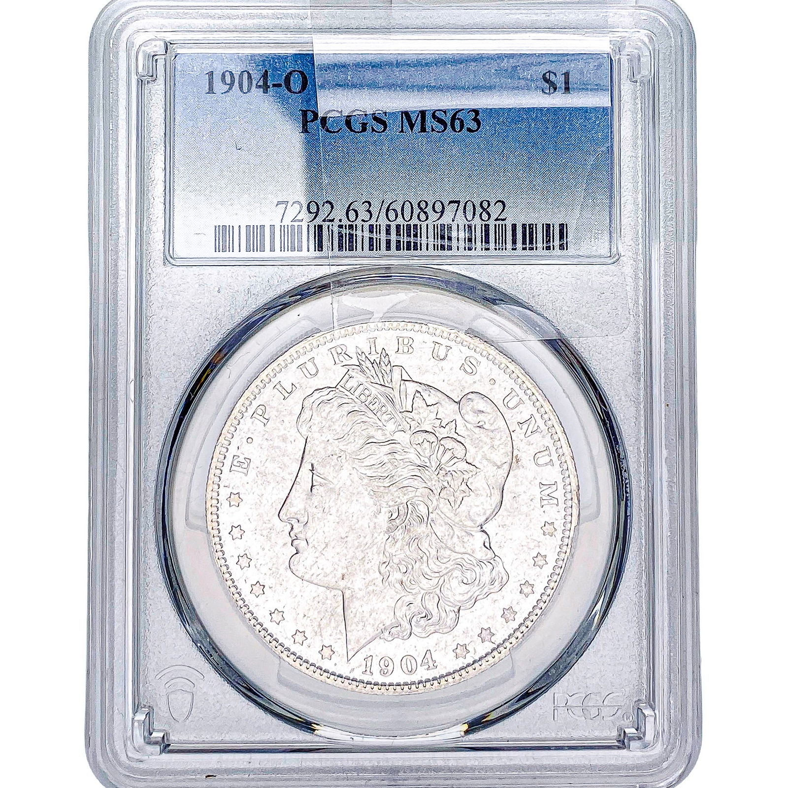1904-O Morgan Silver Dollar PCGS MS63: 1904-O Morgan Silver Dollar PCGS MS63