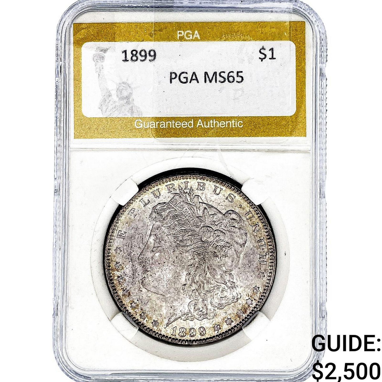 1899 Morgan Silver Dollar PGA MS65: 1899 Morgan Silver Dollar PGA MS65