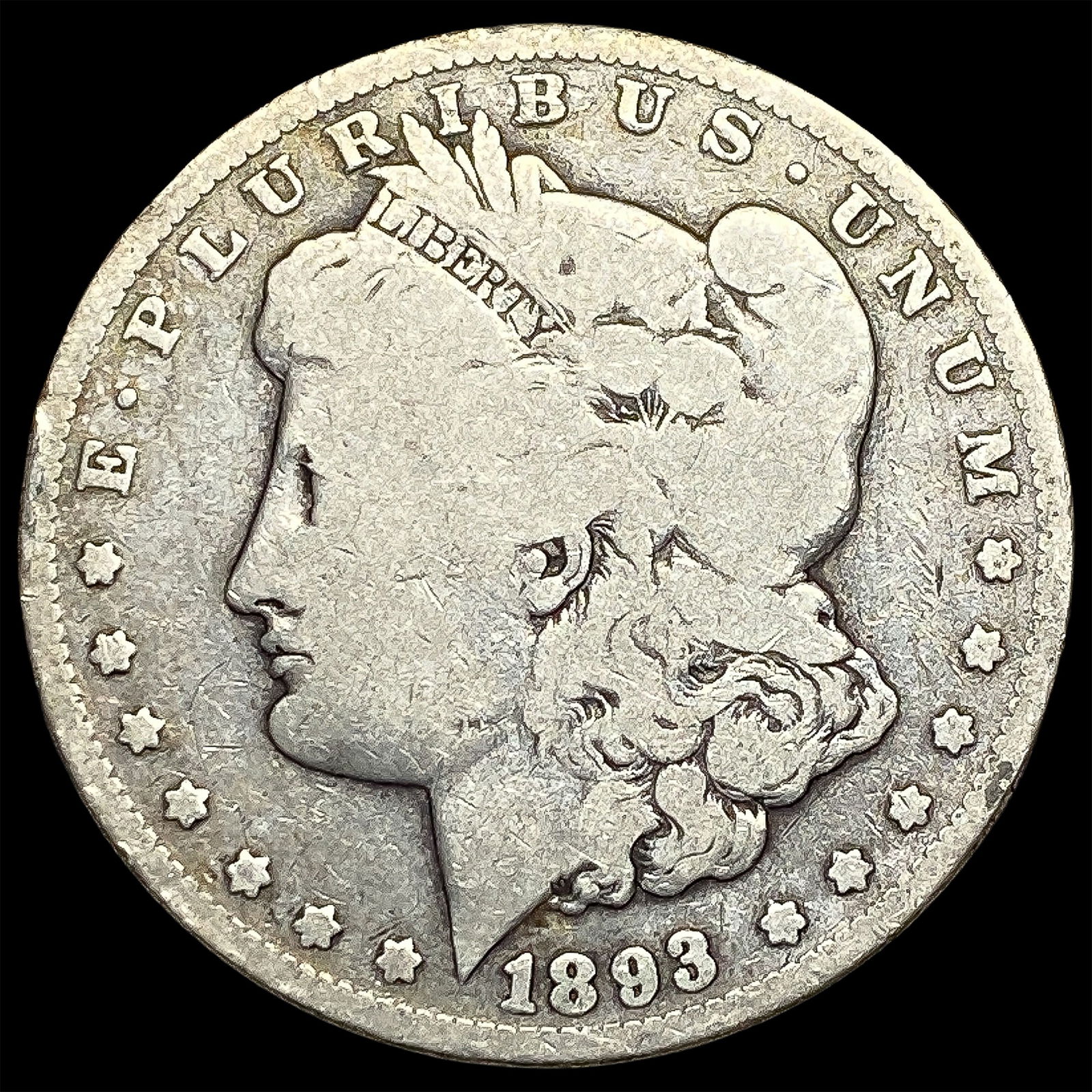 1893 Silver Morgan Dollar NICELY CIRCULATED: 1893 Silver Morgan Dollar NICELY CIRCULATED