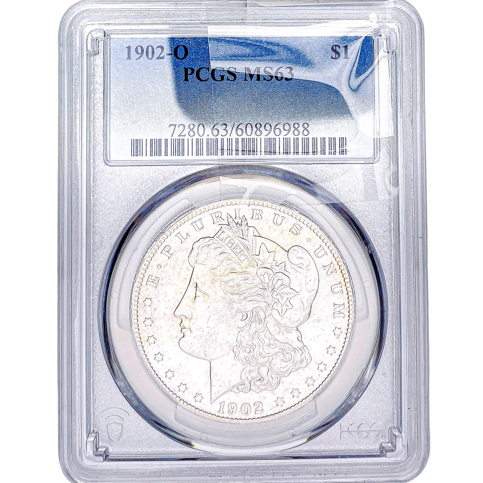 1902-O Morgan Silver Dollar PCGS MS63: 1902-O Morgan Silver Dollar PCGS MS63