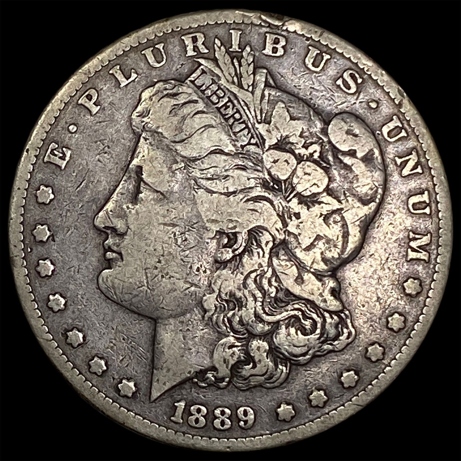 1889-CC Silver Morgan Dollar LIGHTLY CIRCULATED: 1889-CC Silver Morgan Dollar LIGHTLY CIRCULATED