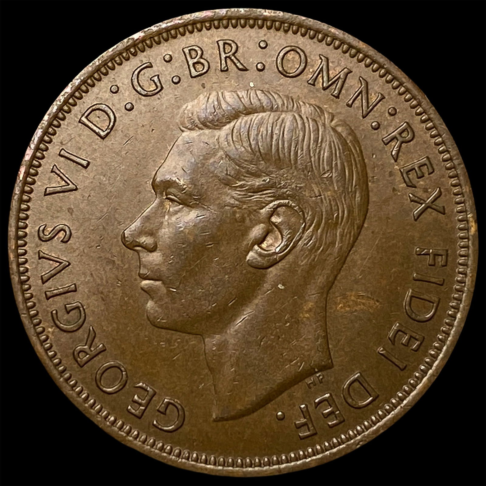 1950 Great Britain George VI Copper Penny GEM BU: 1950 Great Britain George VI Copper Penny GEM BU
