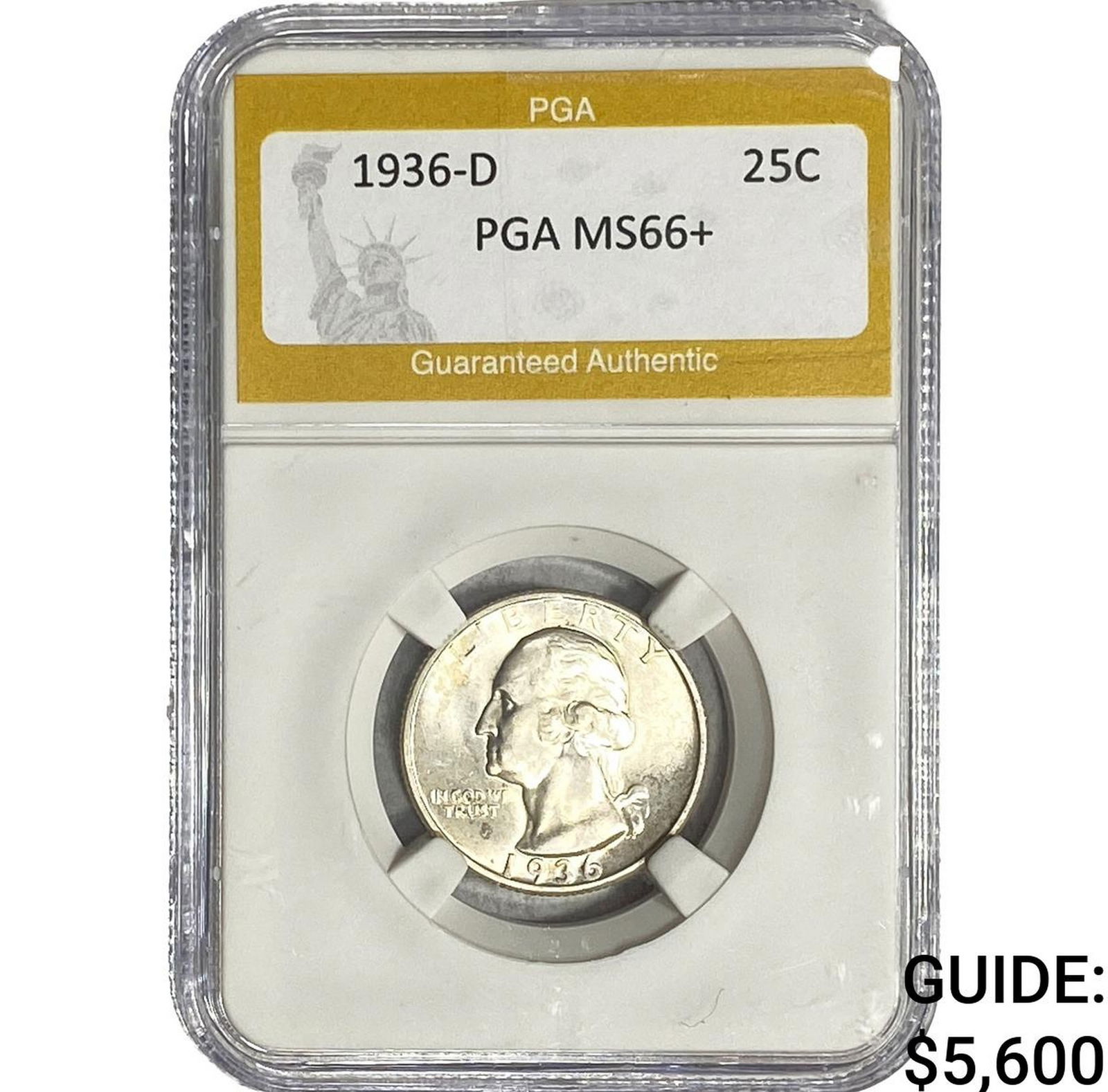 1936-D Washington Silver Quarter PGA MS66+ (1 of 2)