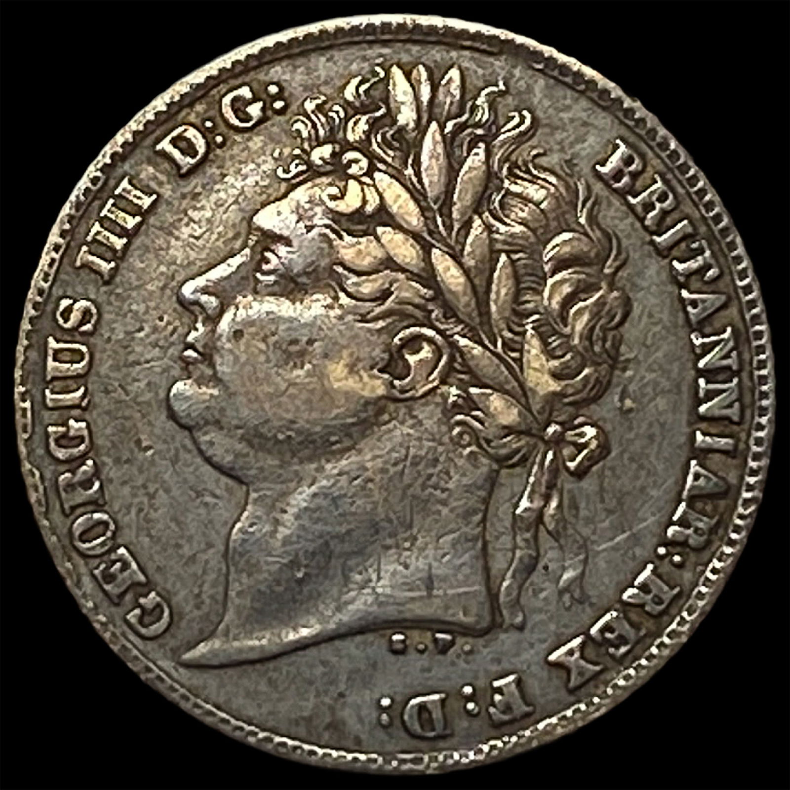 1824 Great Britain King George IV Silver 6 Pence CLOSELY UNCIRCULATED: 1824 Great Britain King George IV Silver 6 Pence CLOSELY UNCIRCULATED