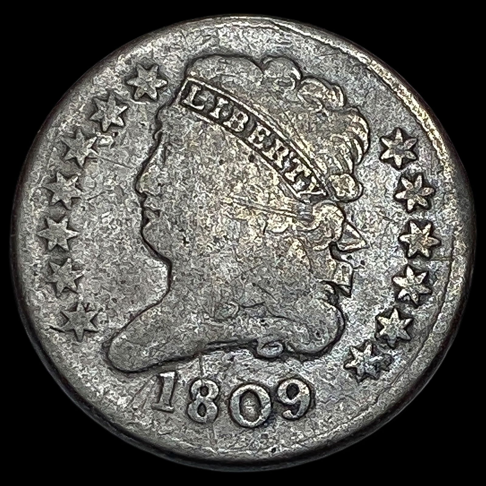 1809 Classic Head Half Cent NICELY CIRCULATED: 1809 Classic Head Half Cent NICELY CIRCULATED