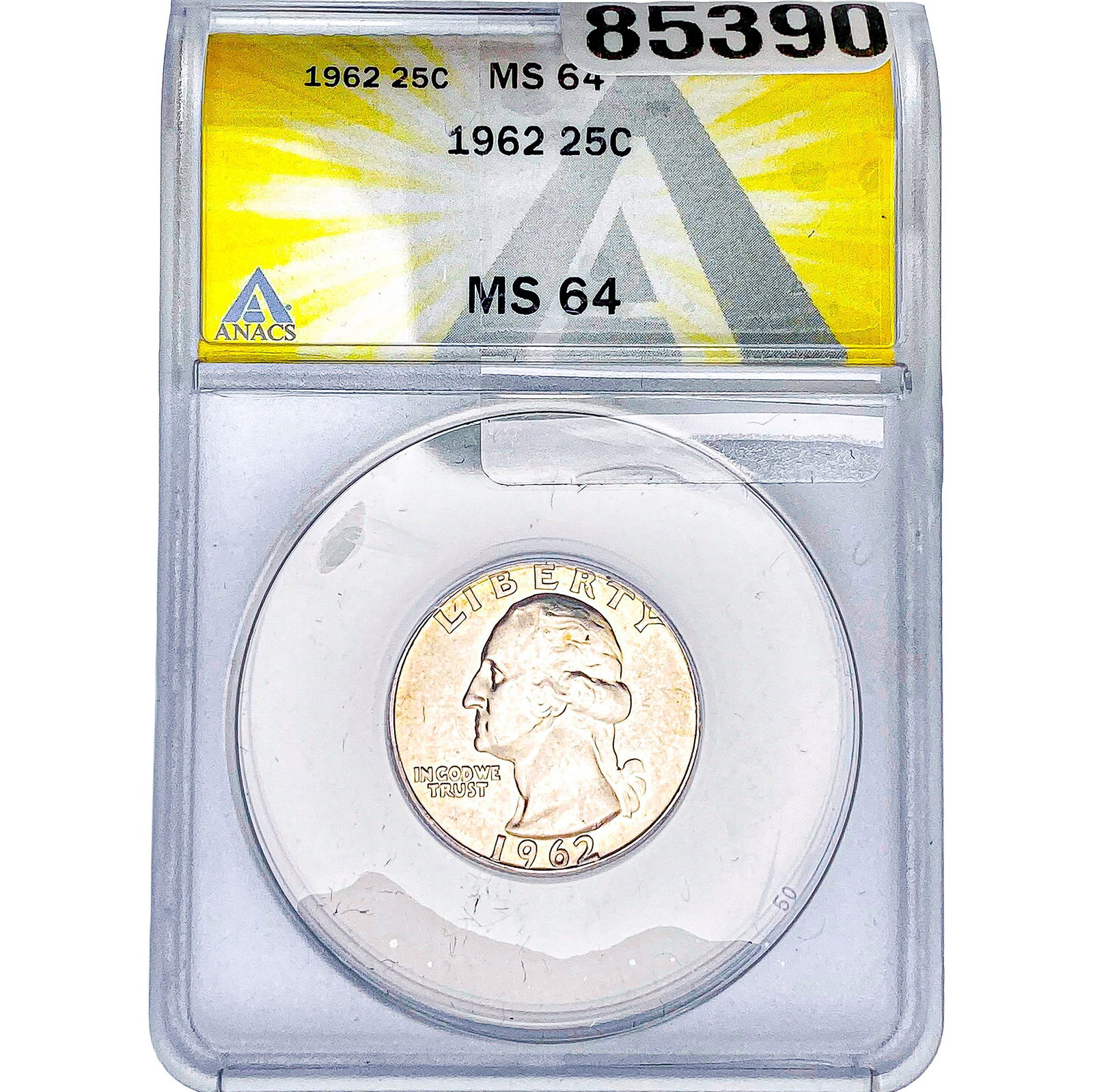1962 Washington Silver Quarter ANACS MS64 (1 of 2)