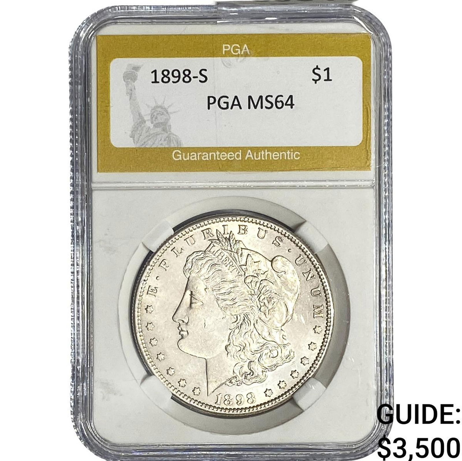 1898-S Morgan Silver Dollar PGA MS64 (1 of 2)