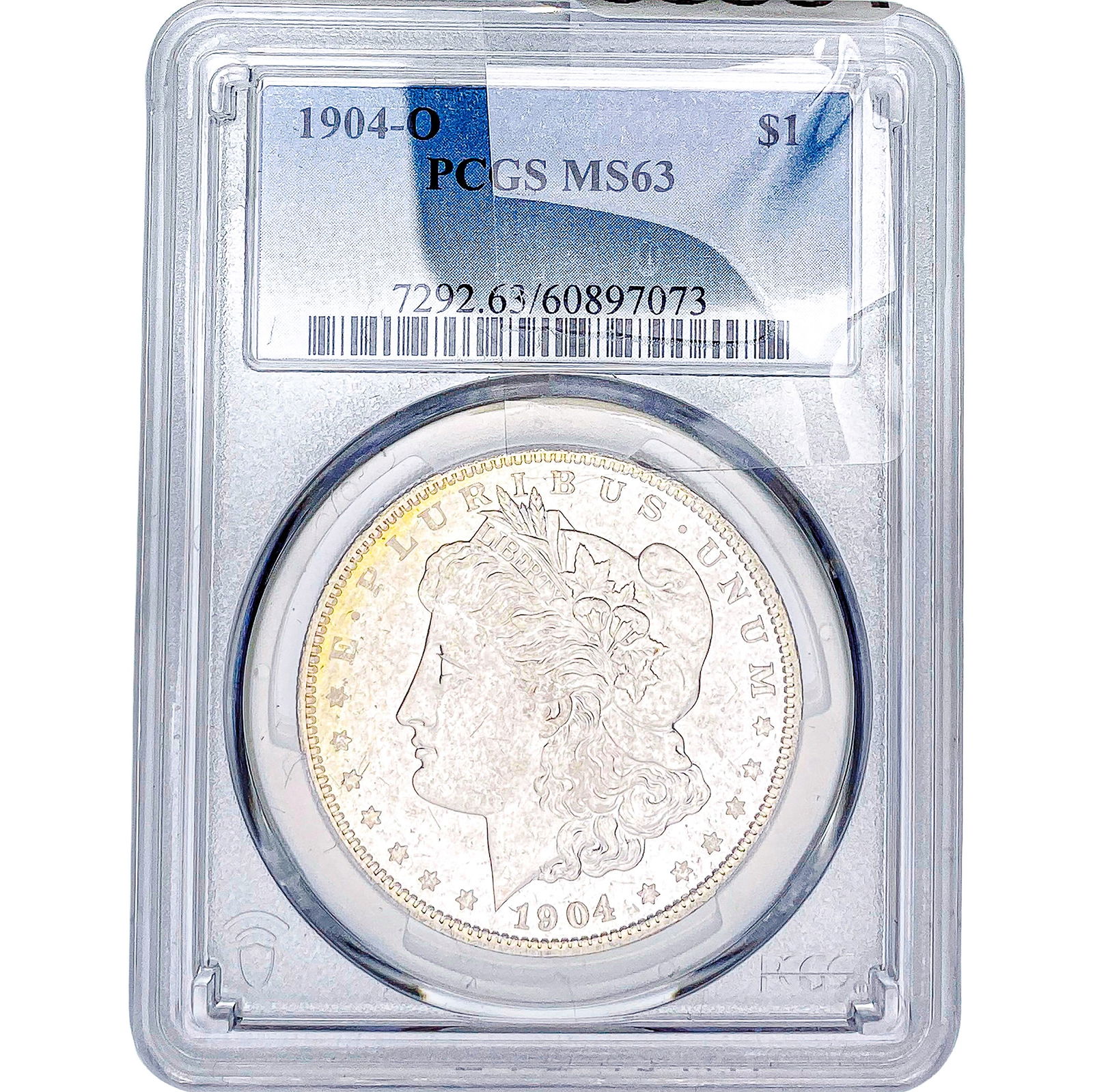 1904-O Morgan Silver Dollar PCGS MS63: 1904-O Morgan Silver Dollar PCGS MS63