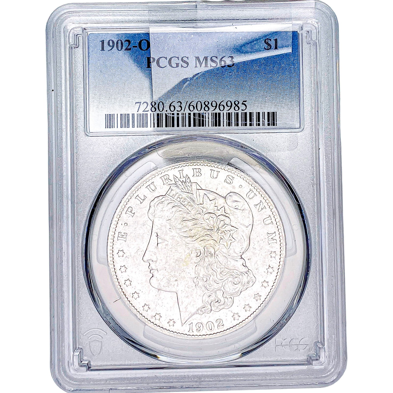 1902-O Morgan Silver Dollar PCGS MS63: 1902-O Morgan Silver Dollar PCGS MS63