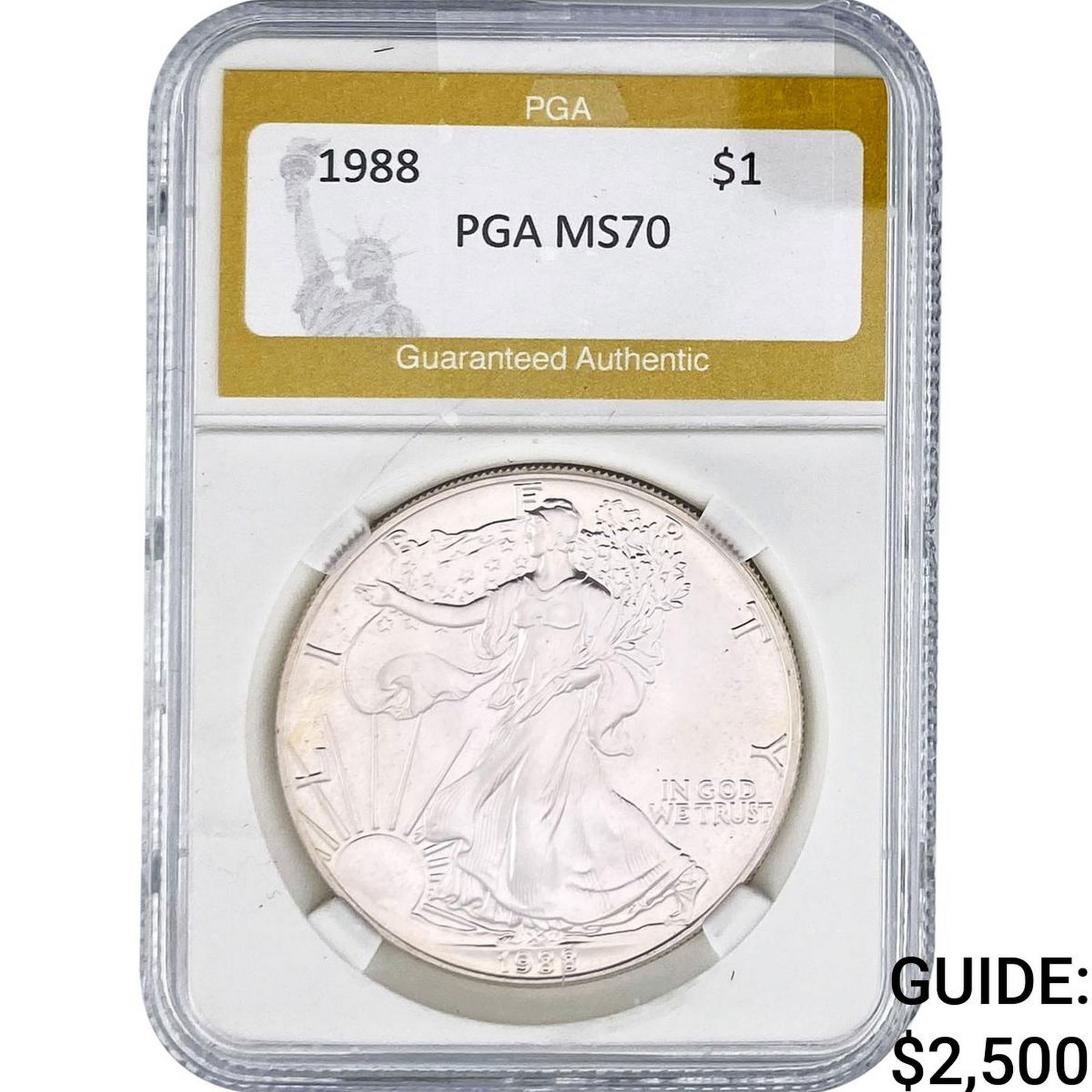 1988 Silver Eagle PGA MS70: 1988 Silver Eagle PGA MS70