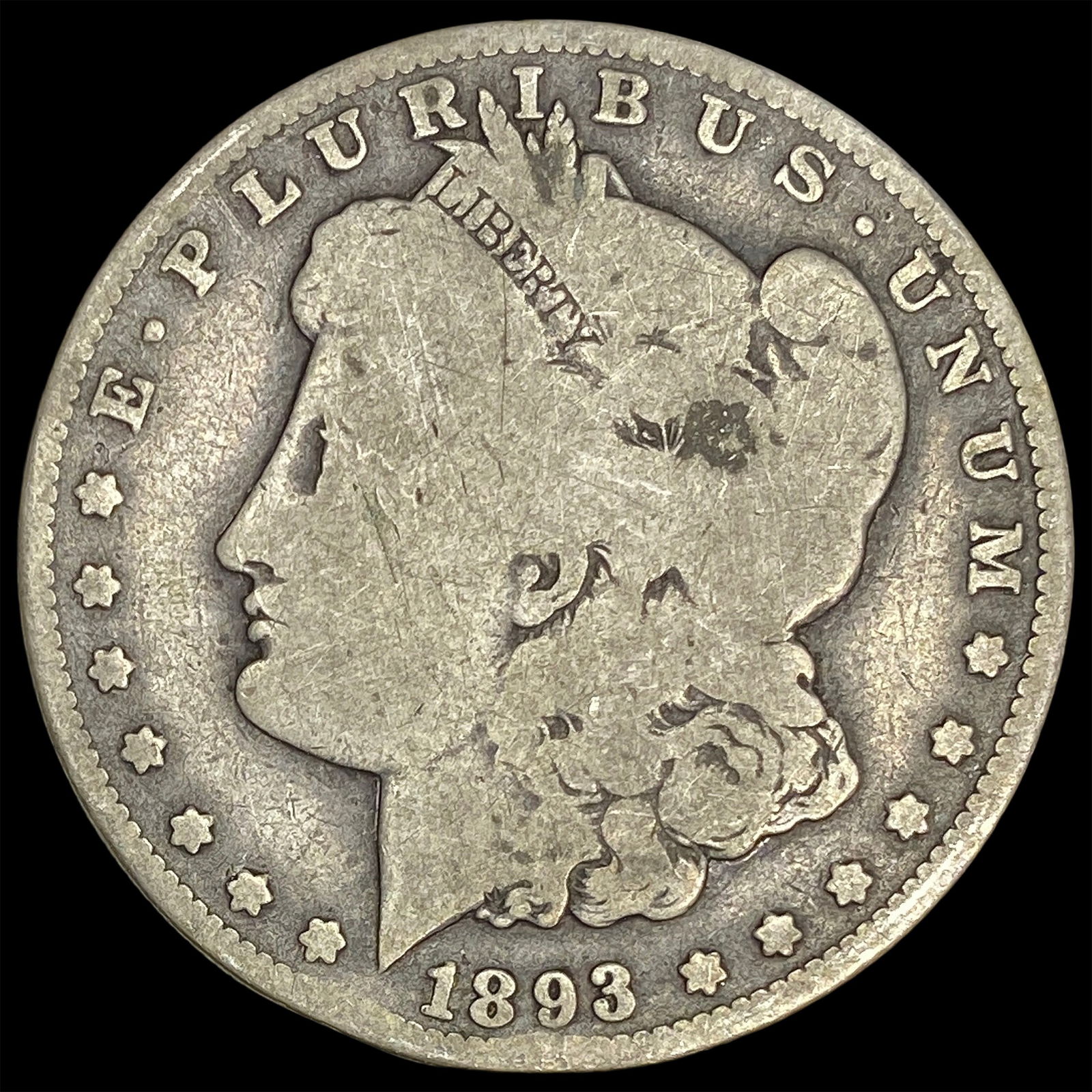 1893-O Silver Morgan Dollar NICELY CIRCULATED: 1893-O Silver Morgan Dollar NICELY CIRCULATED