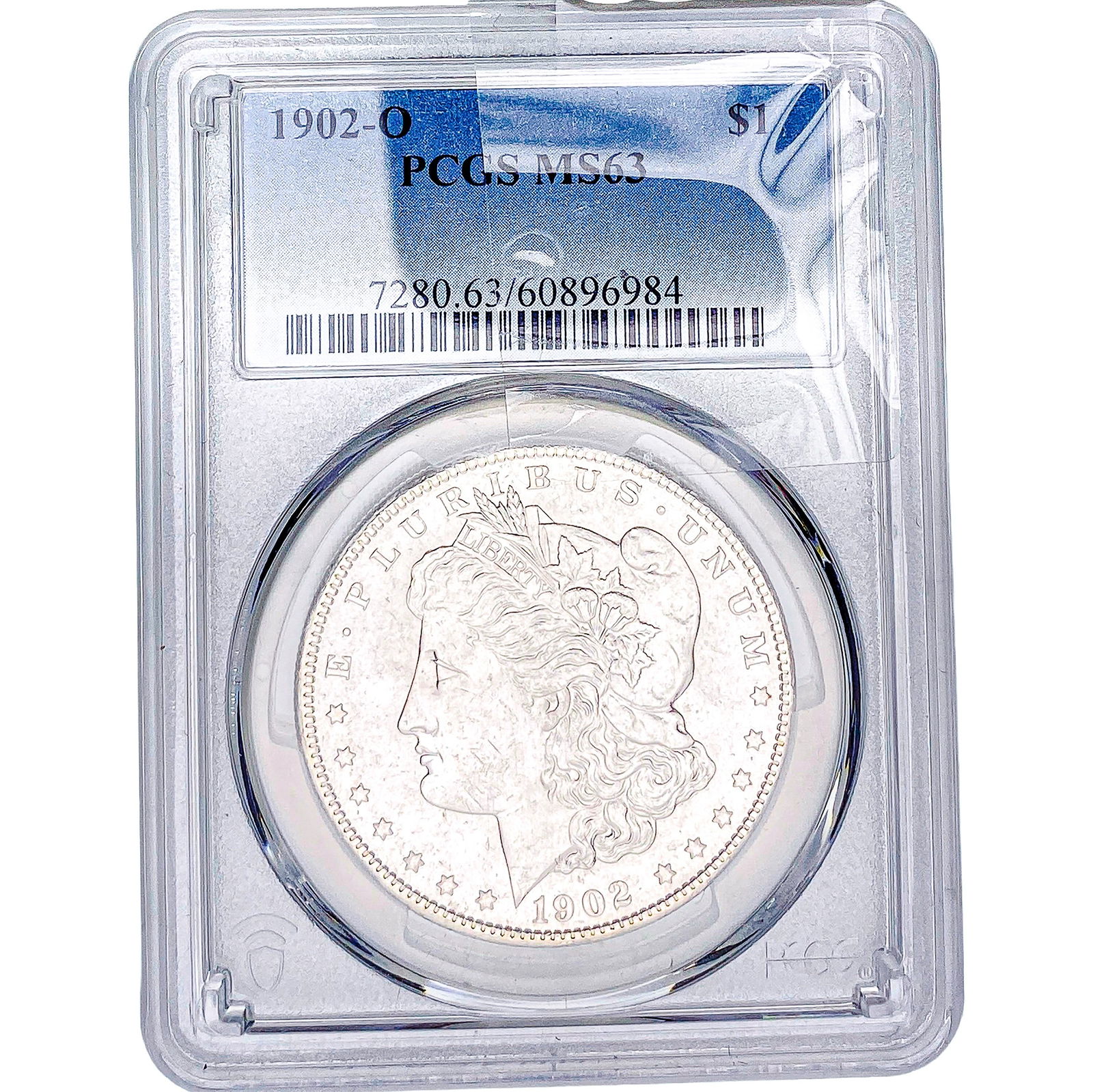 1902-O Morgan Silver Dollar PCGS MS63: 1902-O Morgan Silver Dollar PCGS MS63