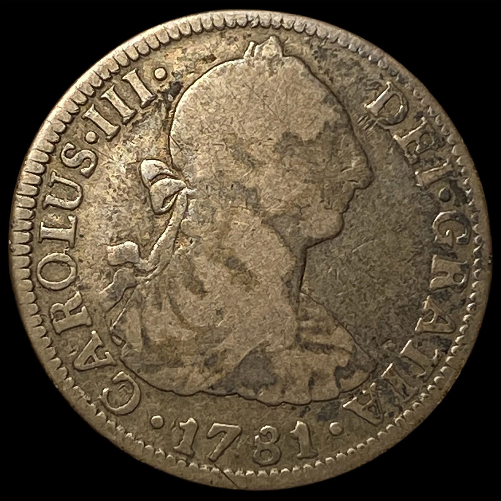 1781 Mexico Silver 2 Reales ABOUT UNCIRCULATED (1 of 2)