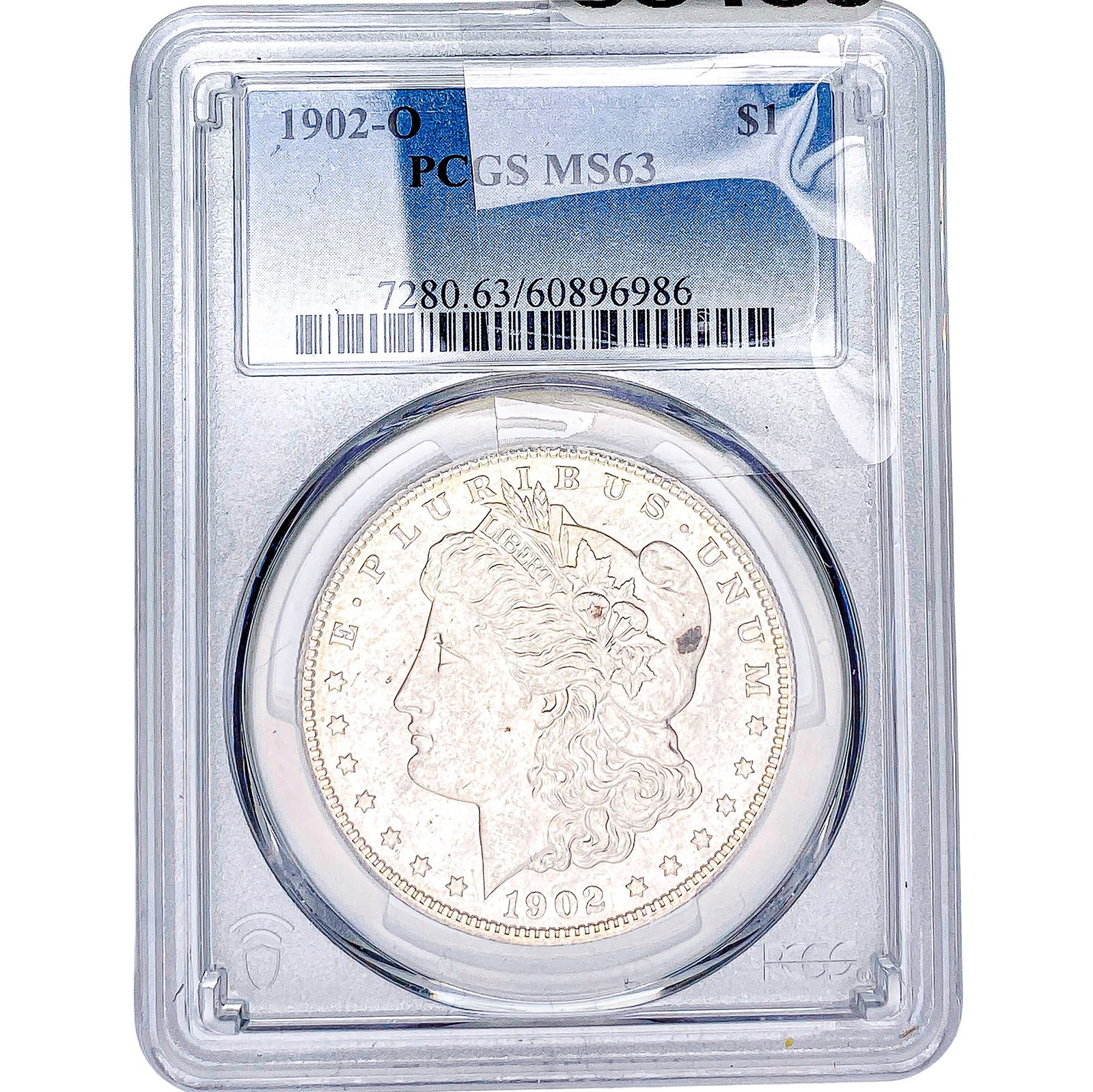 1902-O Morgan Silver Dollar PCGS MS63: 1902-O Morgan Silver Dollar PCGS MS63