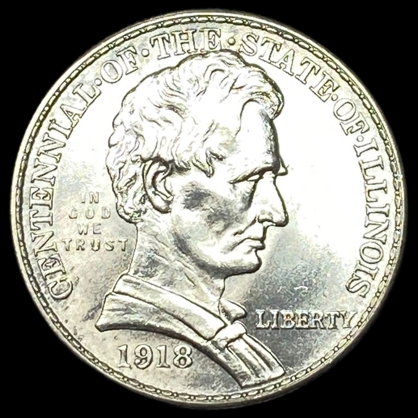 1918 Silver Illinois Half Dollar UNCIRCULATED: 1918 Silver Illinois Half Dollar UNCIRCULATED