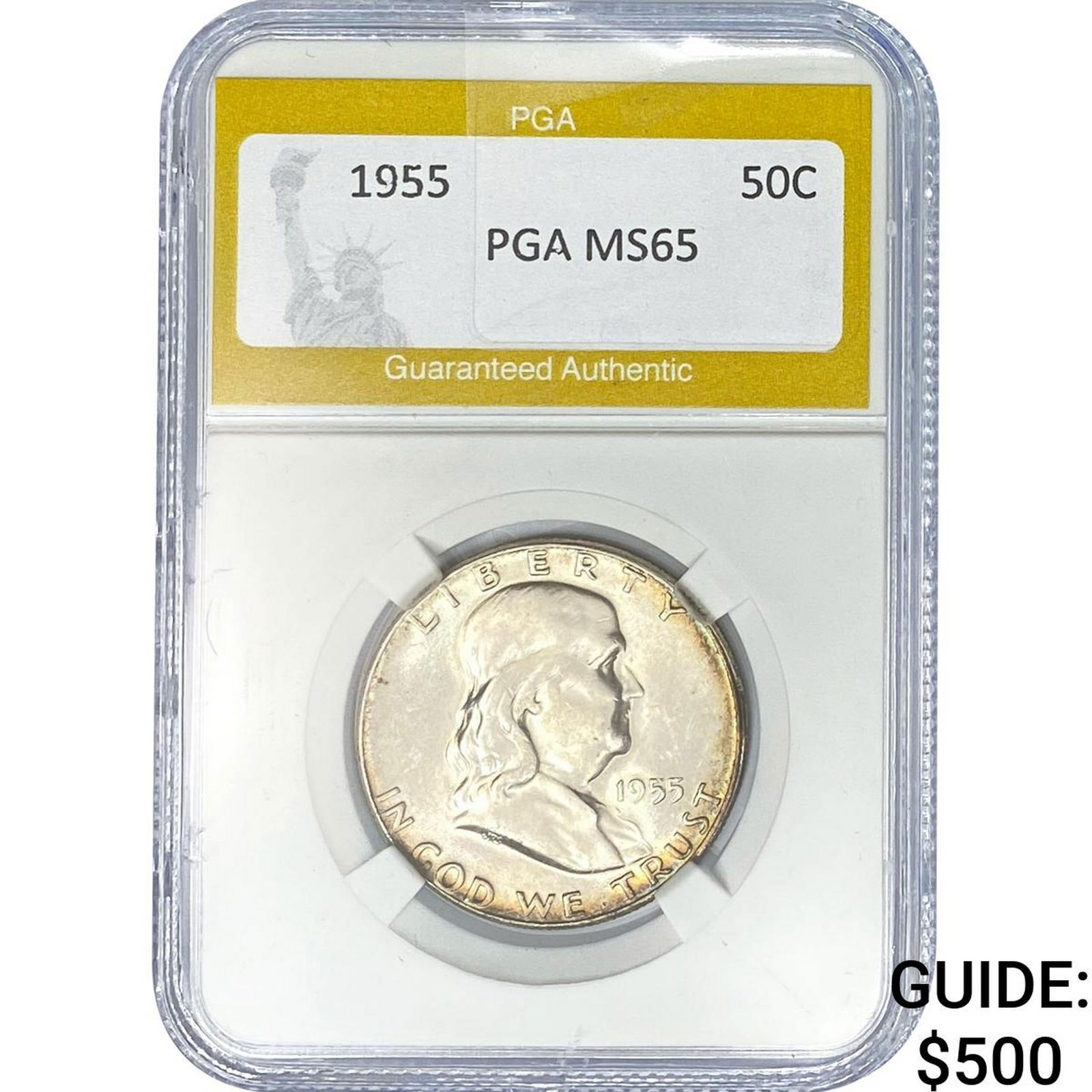 1955 Franklin Half Dollar PGA MS65 (1 of 2)