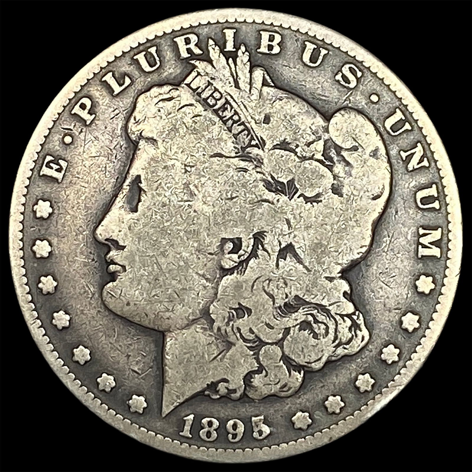 1895-S Silver Morgan Dollar NICELY CIRCULATED (1 of 2)