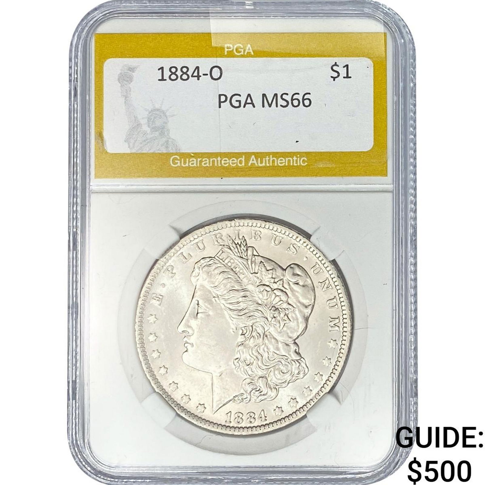 1884-O Morgan Silver Dollar PGA MS66 (1 of 2)