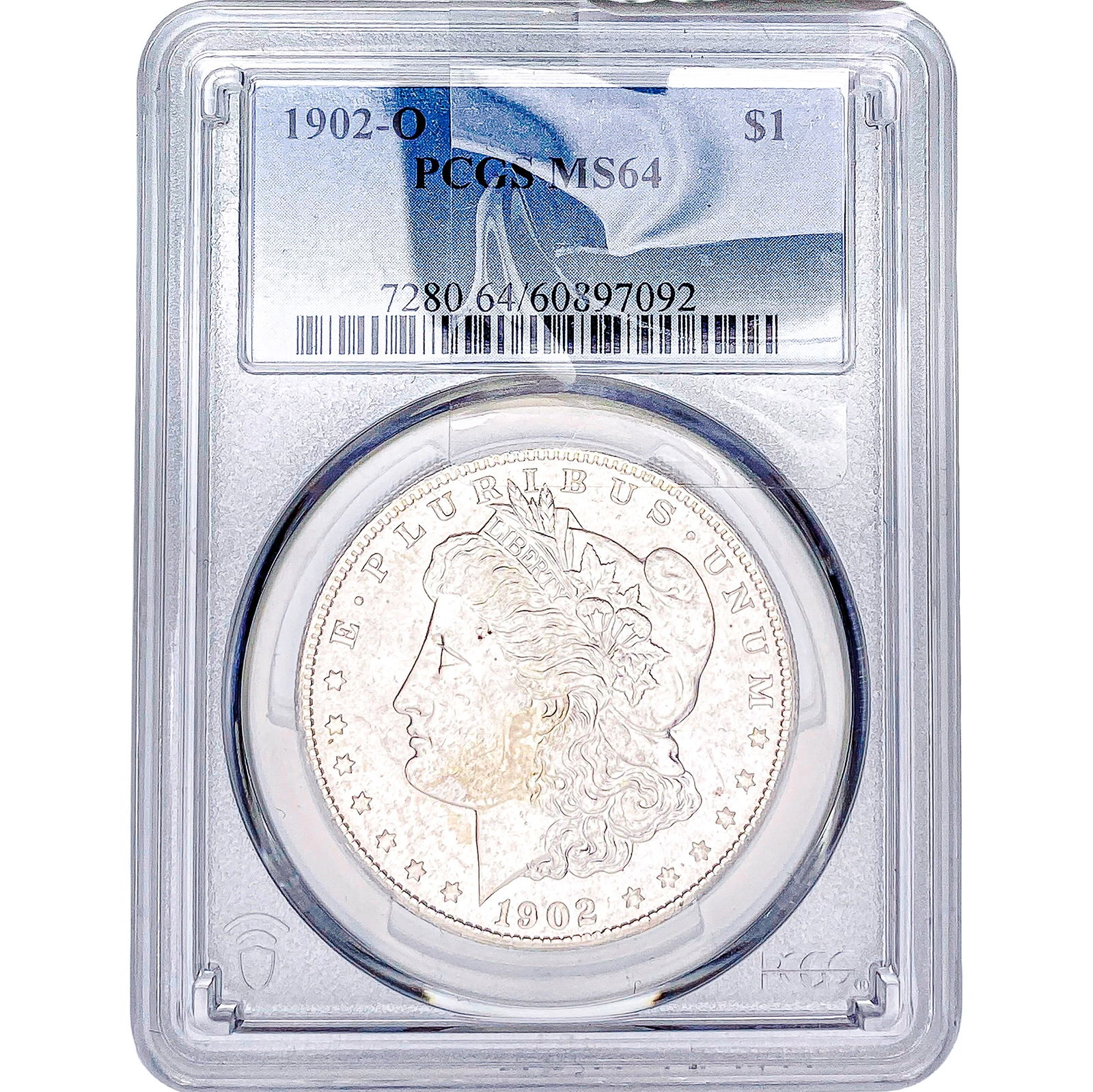 1902-O Morgan Silver Dollar PCGS MS64: 1902-O Morgan Silver Dollar PCGS MS64