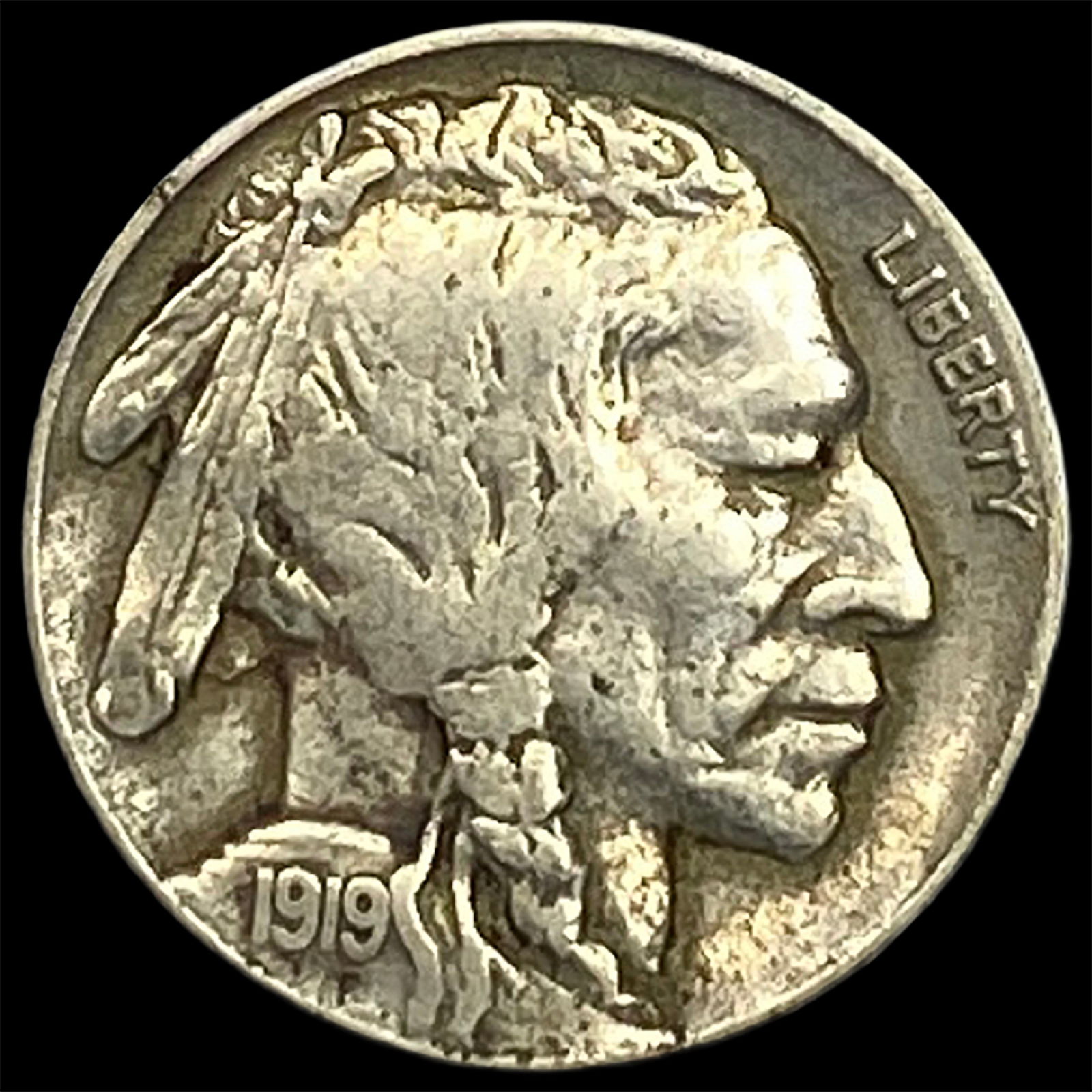 1919-D Buffalo Nickel NEARLY UNCIRCULATED: 1919-D Buffalo Nickel NEARLY UNCIRCULATED