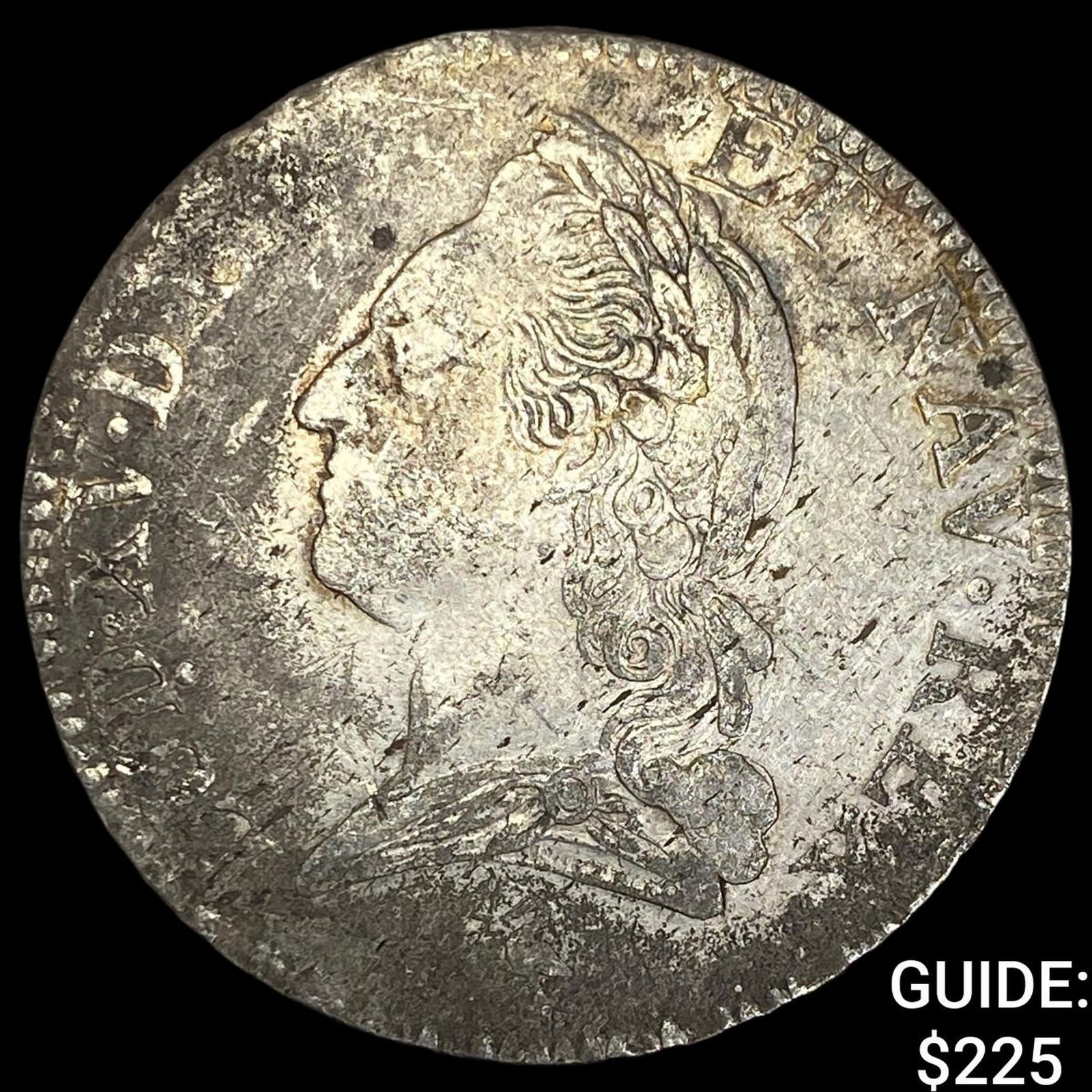 1774 Colonial France Silver Ecu NEARLY UNCIRCULATED: 1774 Colonial France Silver Ecu NEARLY UNCIRCULATED