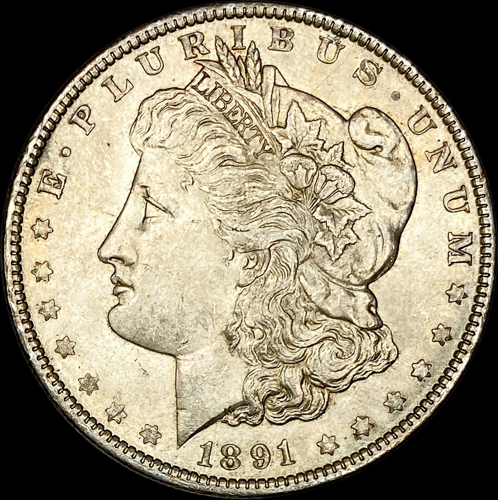 1891 Morgan Silver Dollar UNCIRCULATED: 1891 Morgan Silver Dollar UNCIRCULATED