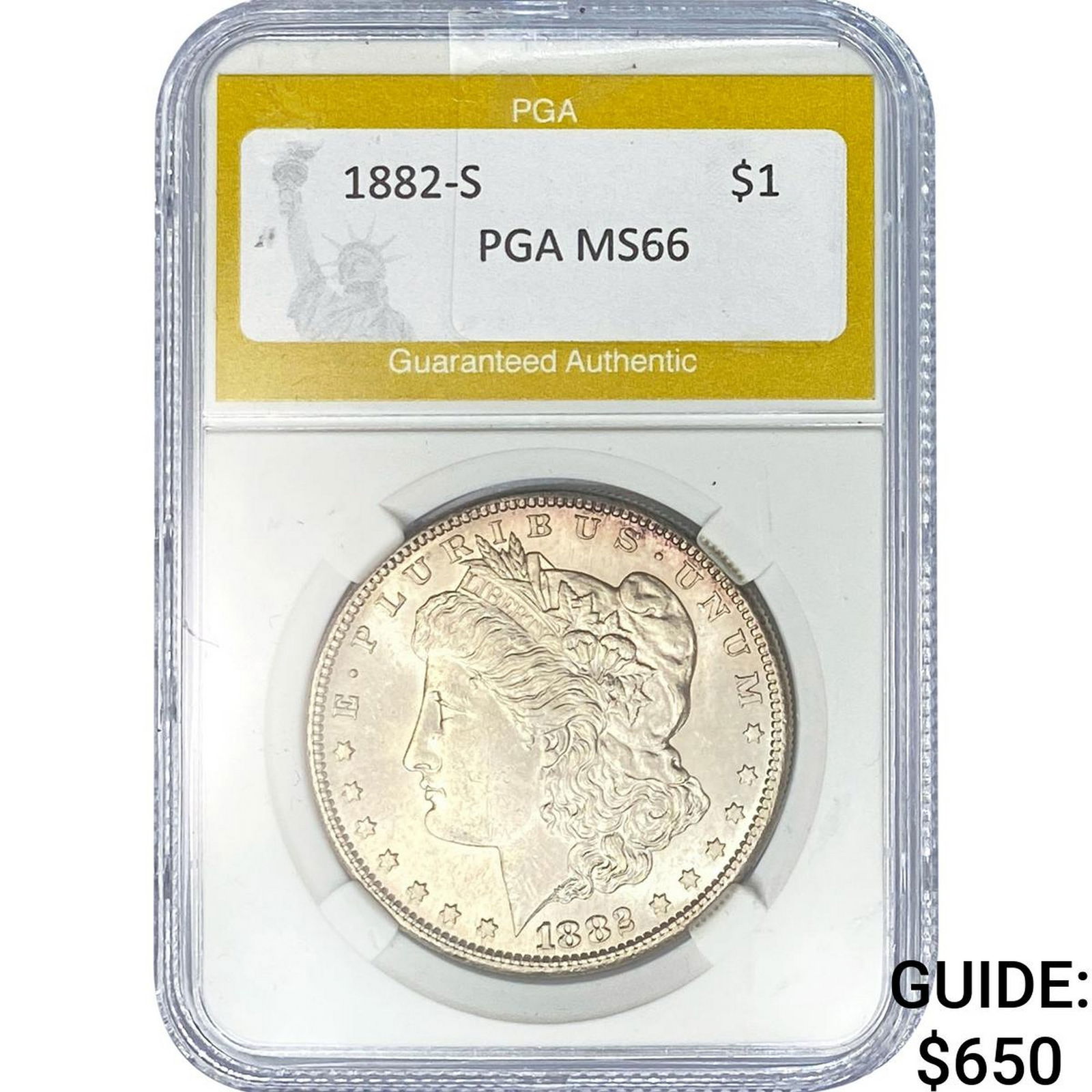 1882-S Morgan Silver Dollar PGA MS66 (1 of 2)