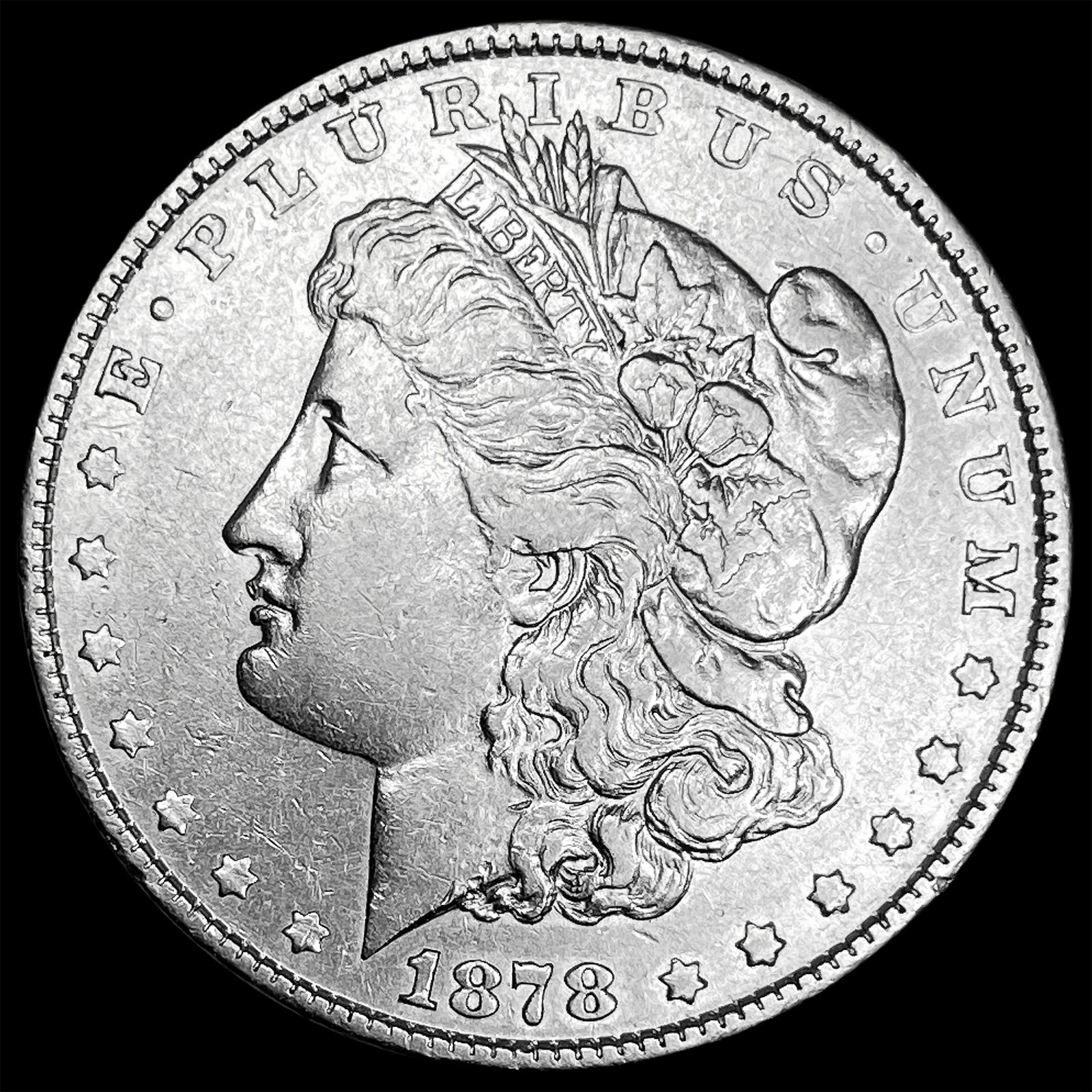 1878 Rev 79 Silver Morgan Dollar CLOSELY UNCIRCULATED: 1878 Rev 79 Silver Morgan Dollar CLOSELY UNCIRCULATED