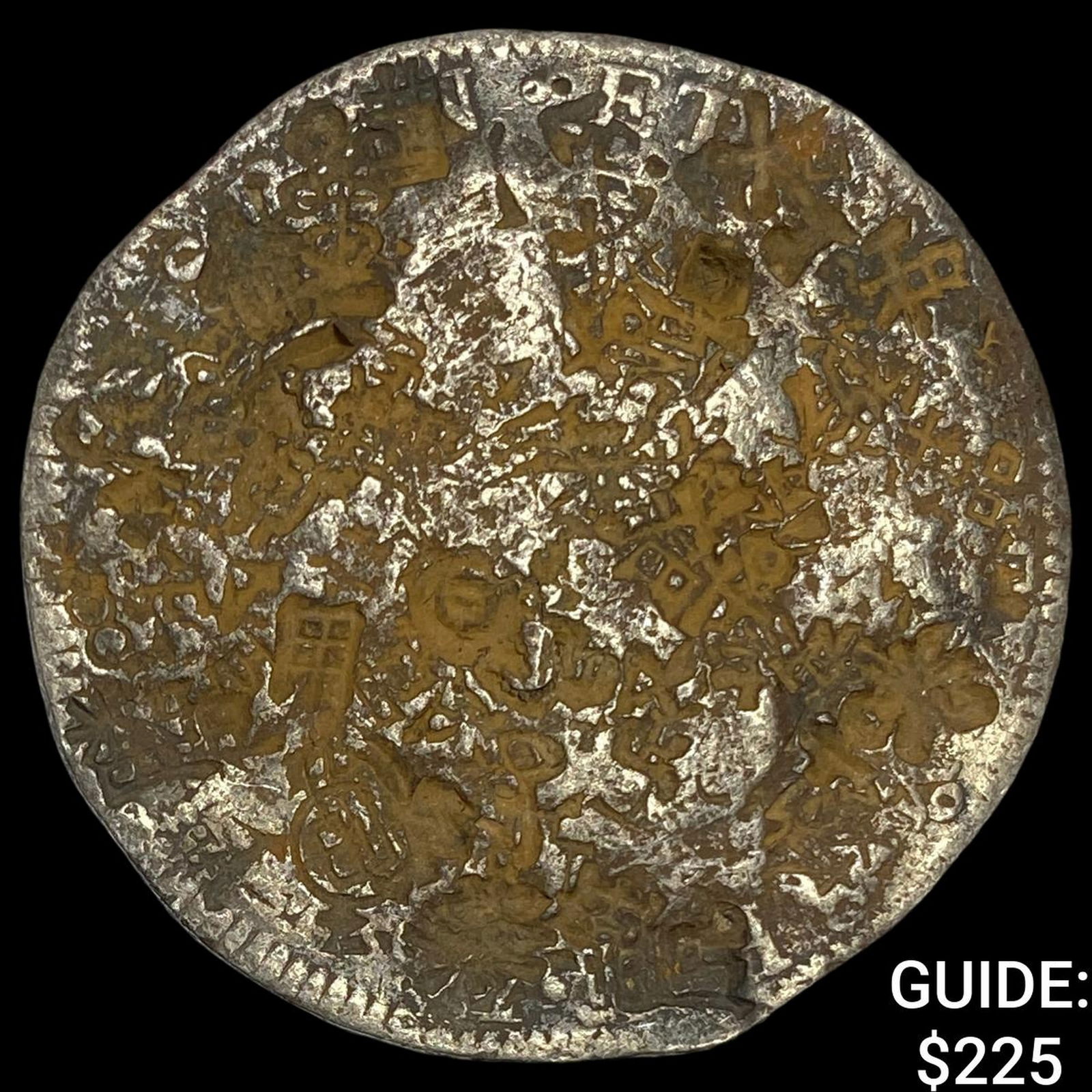 Colonial Spain Silver 8 Reales Chopmarks NEARLY UNCIRCULATED: Colonial Spain Silver 8 Reales Chopmarks NEARLY UNCIRCULATED