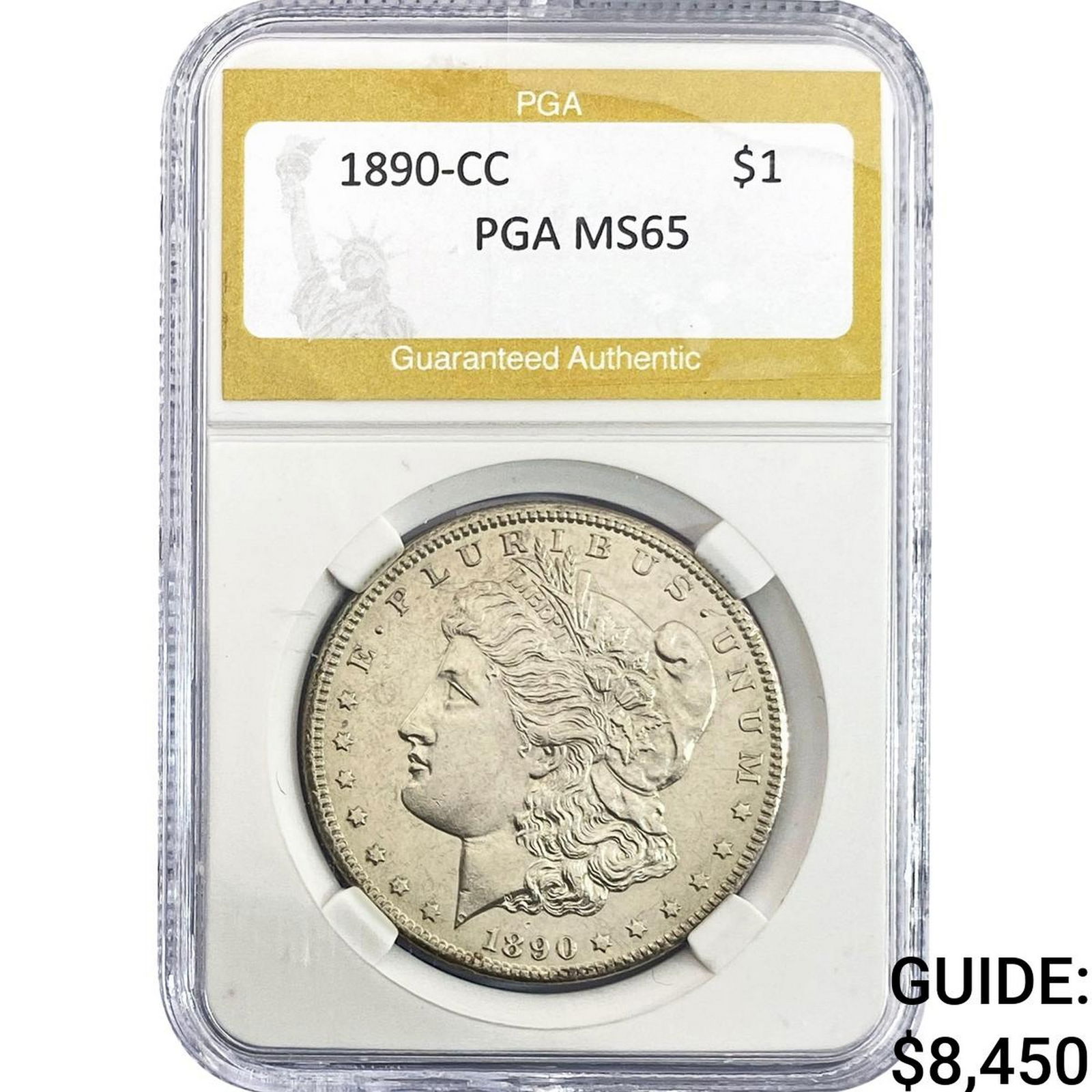 1890-CC Morgan Silver Dollar PGA MS65 (1 of 2)