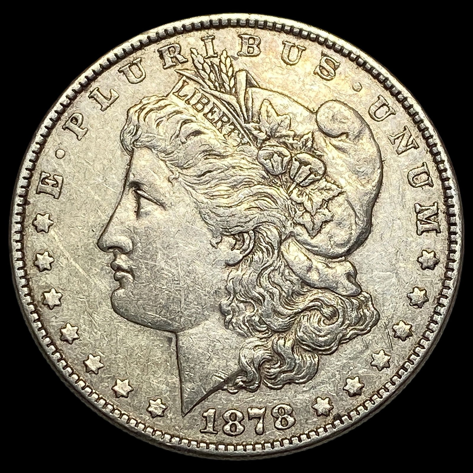 1878 7TF Rev 78 Silver Morgan Dollar NEARLY UNCIRCULATED: 1878 7TF Rev 78 Silver Morgan Dollar NEARLY UNCIRCULATED