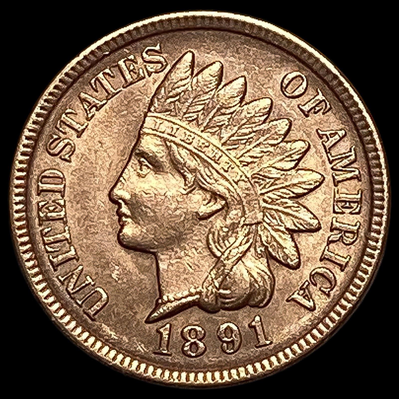 1891 Indian Head Cent UNCIRCULATED: 1891 Indian Head Cent UNCIRCULATED