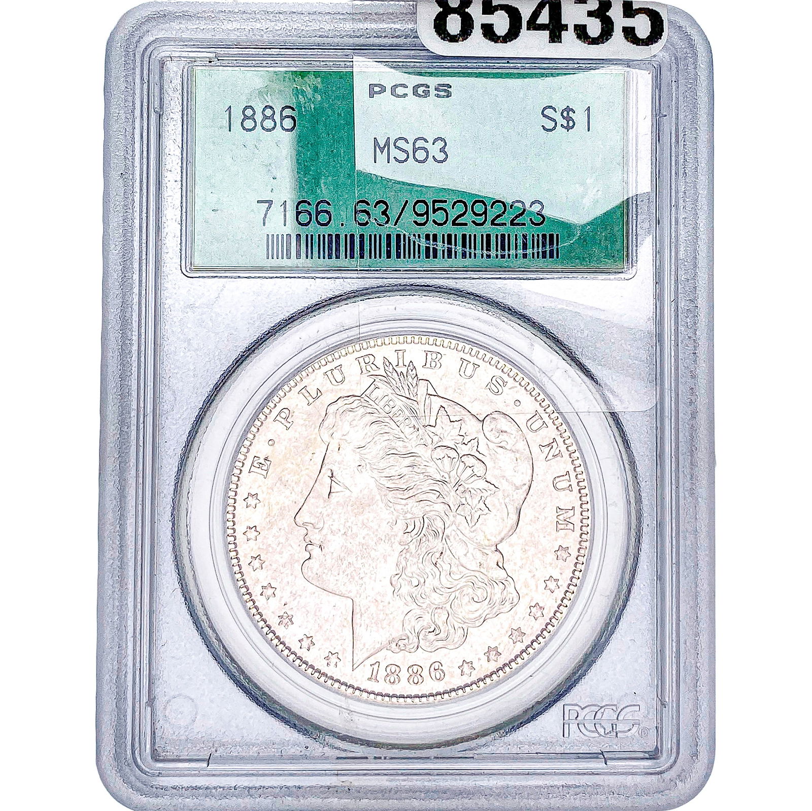 1886 Morgan Silver Dollar PCGS MS63: 1886 Morgan Silver Dollar PCGS MS63